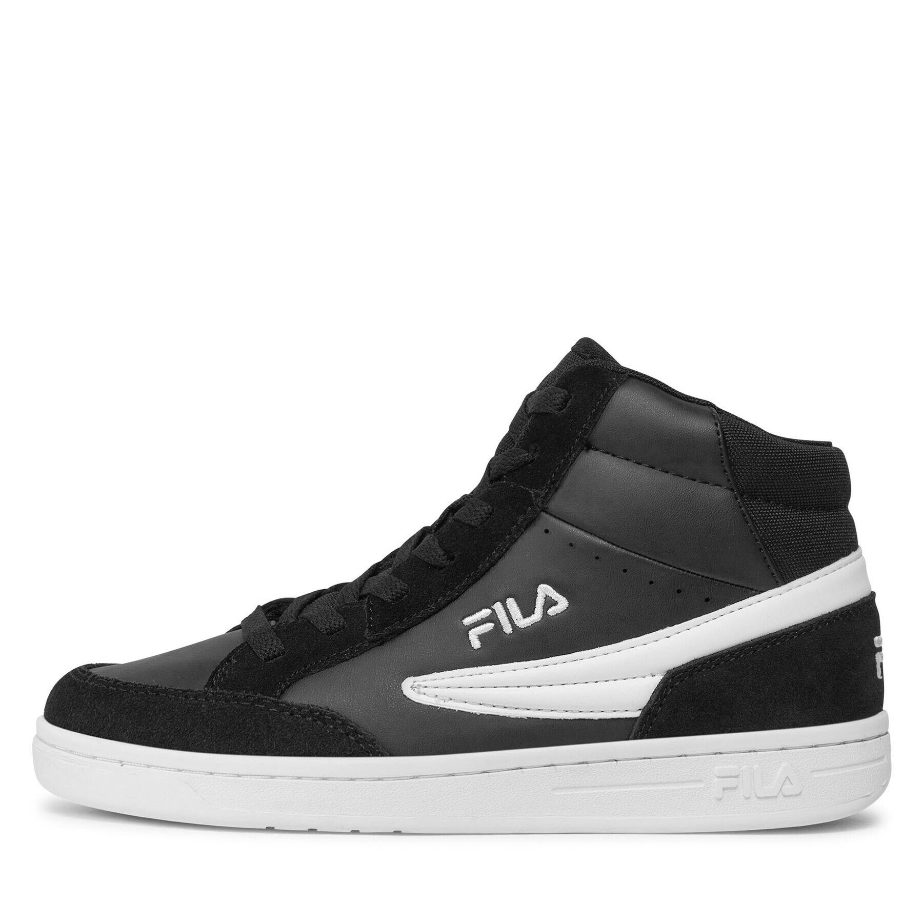 Fila Сникърси Crew Mid Teens FFT0069.80010 Черен - Pepit.bg