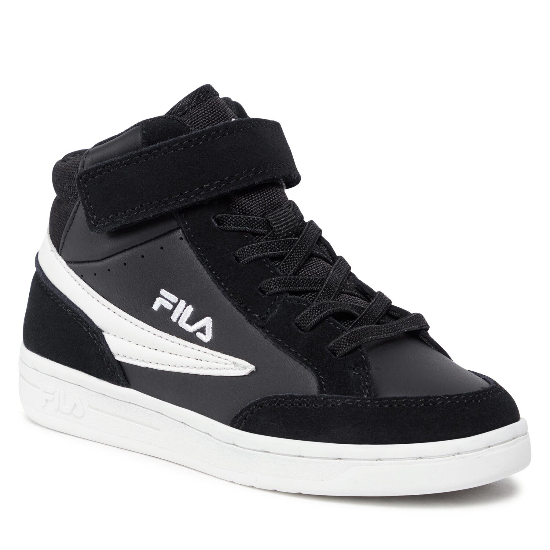 Fila Сникърси Crew Velcro Mid Kids FFK0122.80010 Черен - Pepit.bg