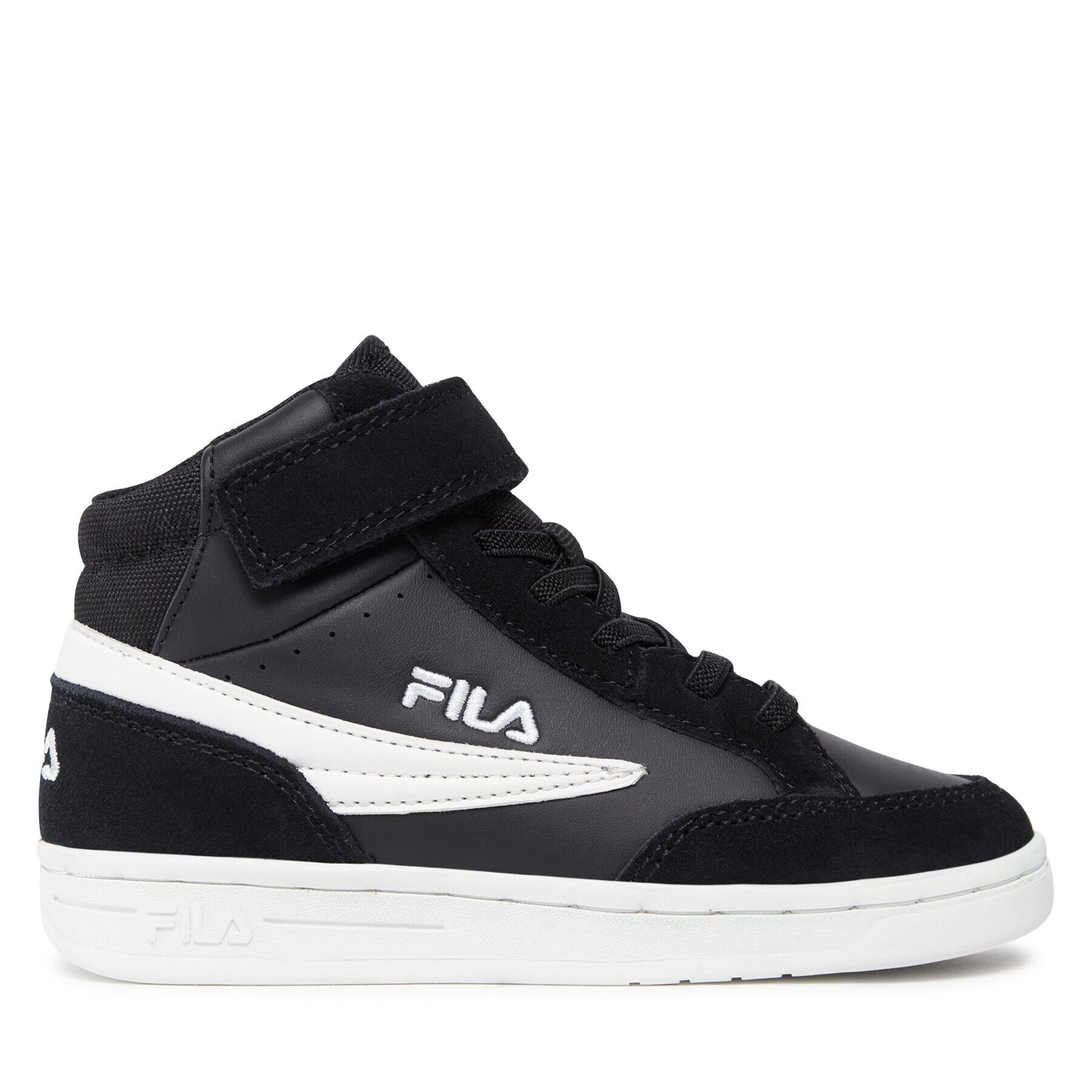 Fila Сникърси Crew Velcro Mid Kids FFK0122.80010 Черен - Pepit.bg