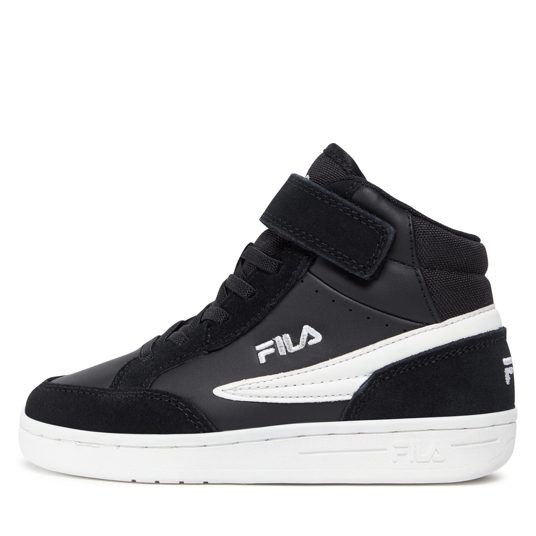 Fila Сникърси Crew Velcro Mid Kids FFK0122.80010 Черен - Pepit.bg