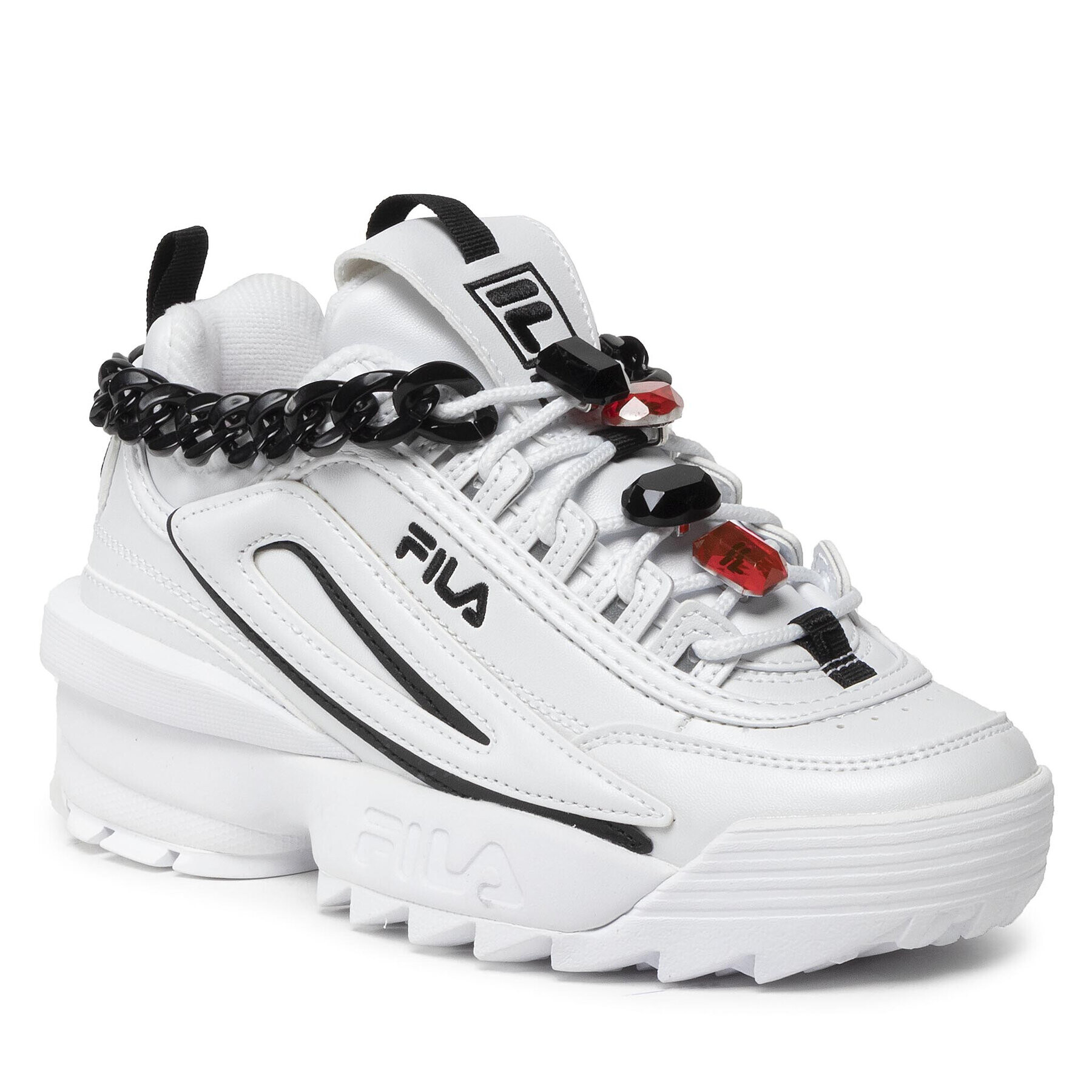 Fila Сникърси Disruptor Chain Wmn FFW0090.13036 Бял - Pepit.bg