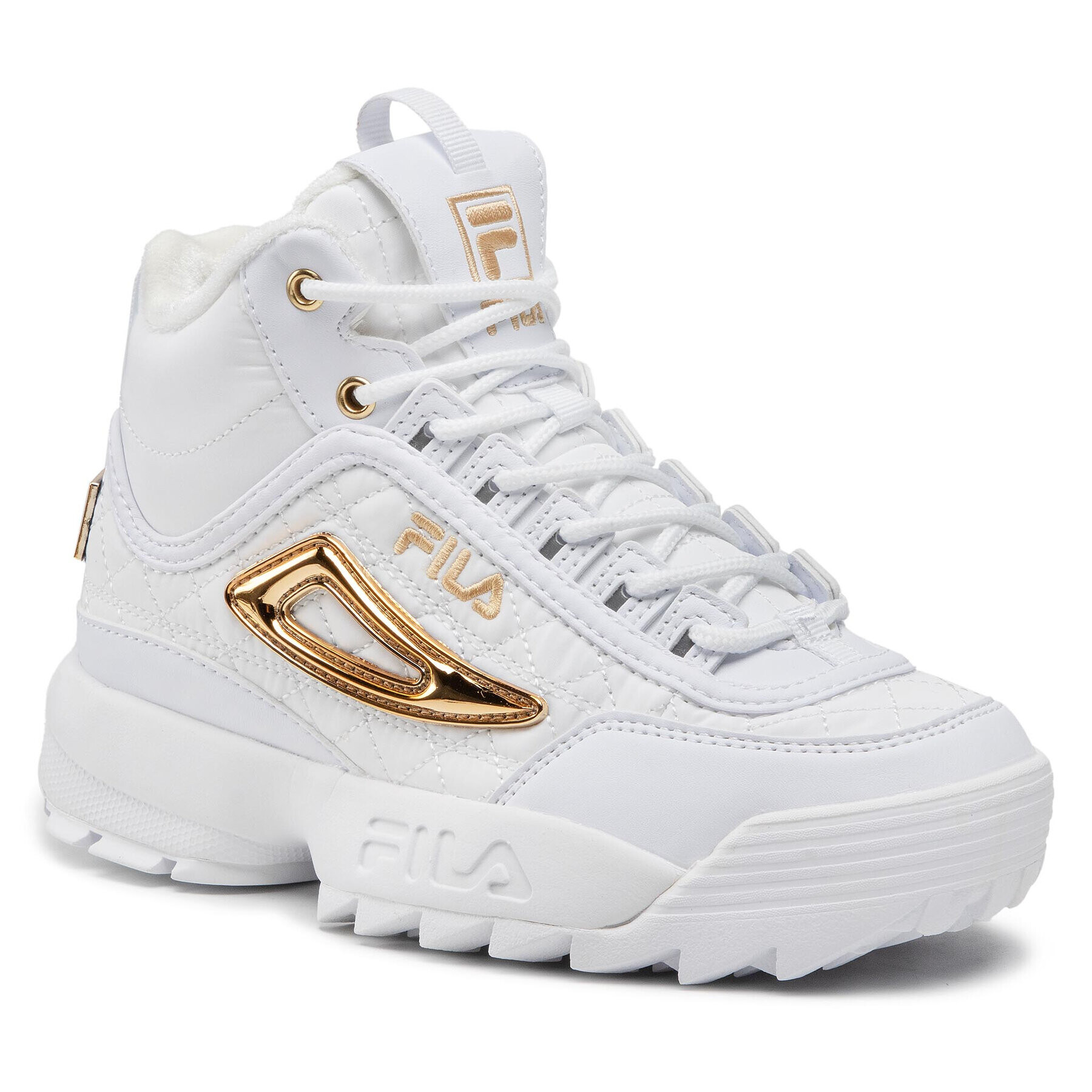 Fila Сникърси Disruptor Q Mid Wmn 1011407.94T Бял - Pepit.bg
