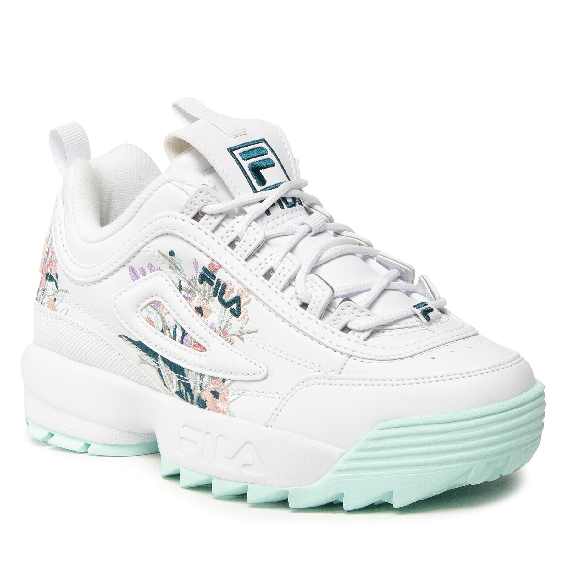 Fila Сникърси Distruptor Flower Wmn FFW0095.13075 Бял - Pepit.bg