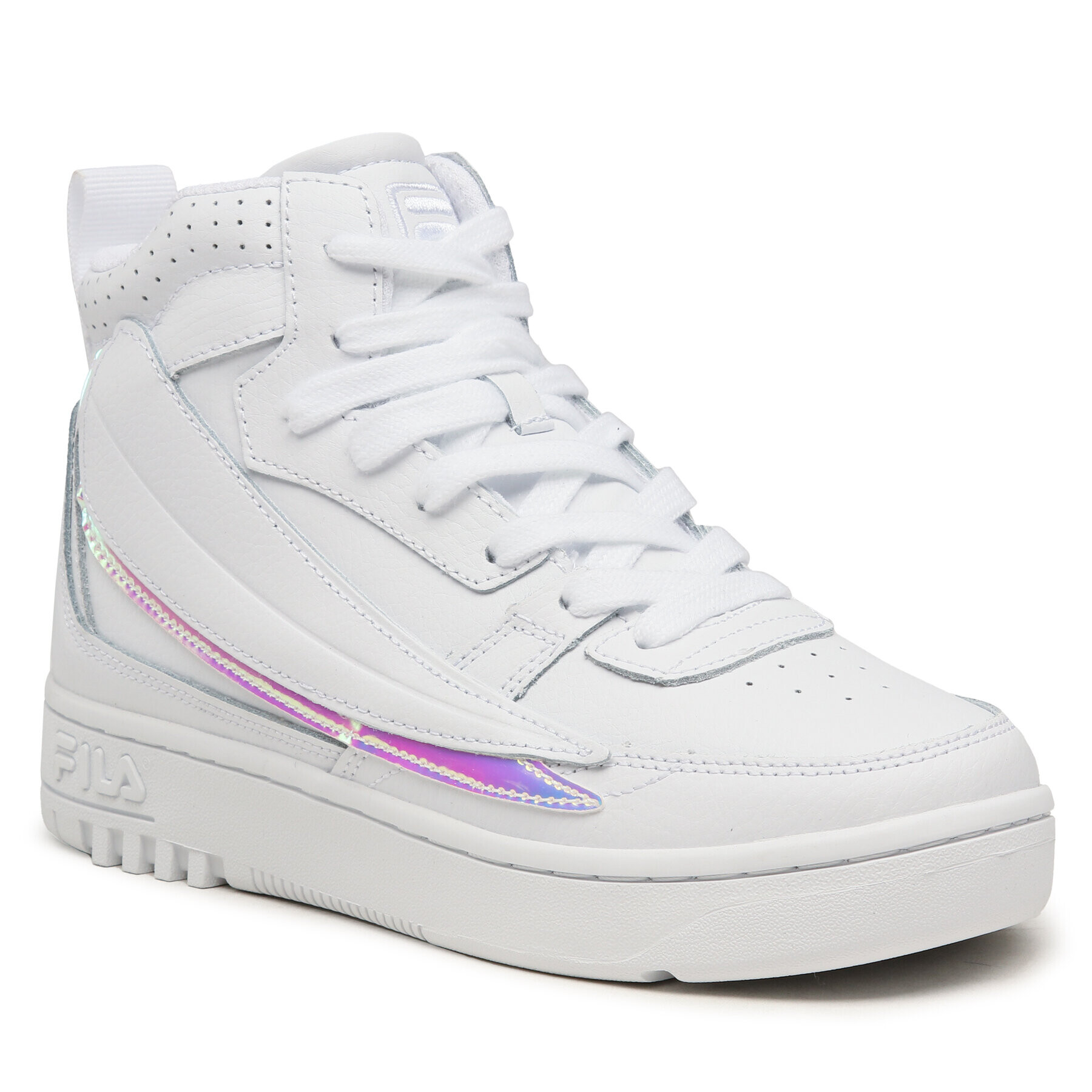 Fila Сникърси Fxventuno F Logo Mid Wmn FFW0025.13078 Бял - Pepit.bg