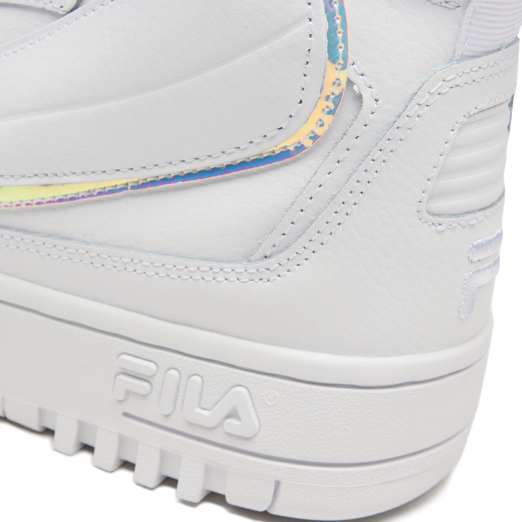 Fila Сникърси Fxventuno F Logo Mid Wmn FFW0025.13078 Бял - Pepit.bg