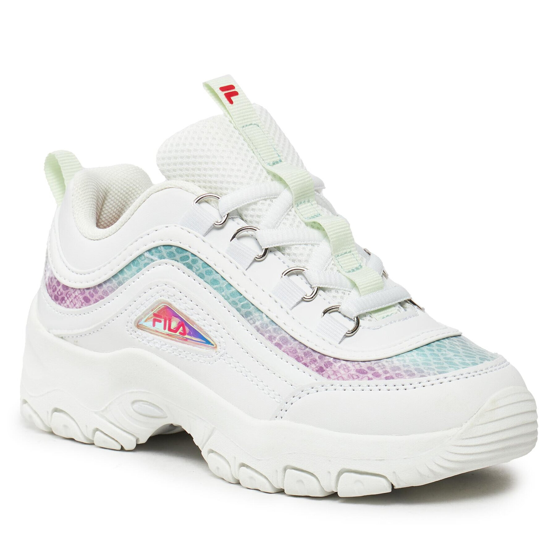Fila Сникърси Strada A Kids FFK0016.13227 Бял - Pepit.bg