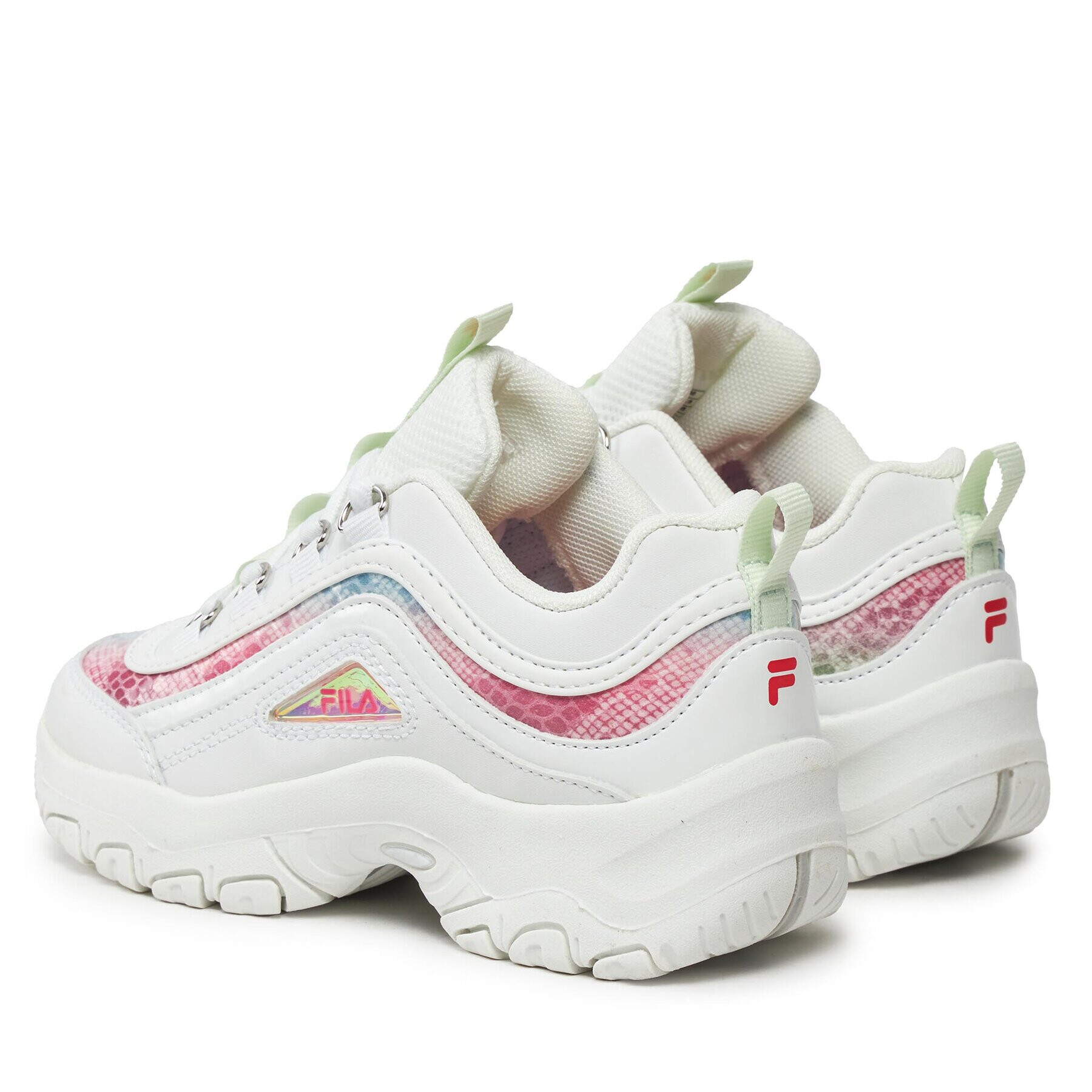 Fila Сникърси Strada A Kids FFK0016.13227 Бял - Pepit.bg