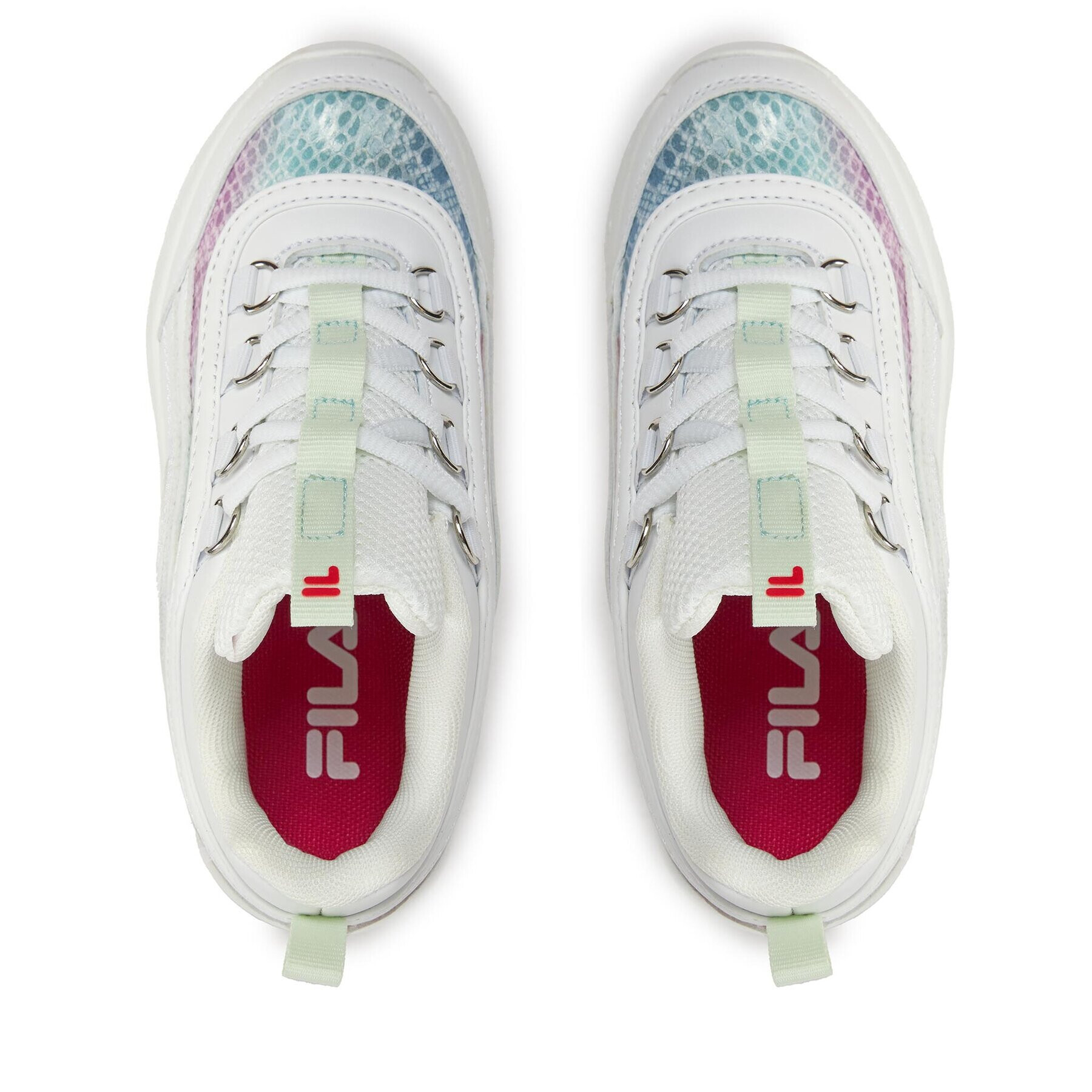 Fila Сникърси Strada A Kids FFK0016.13227 Бял - Pepit.bg
