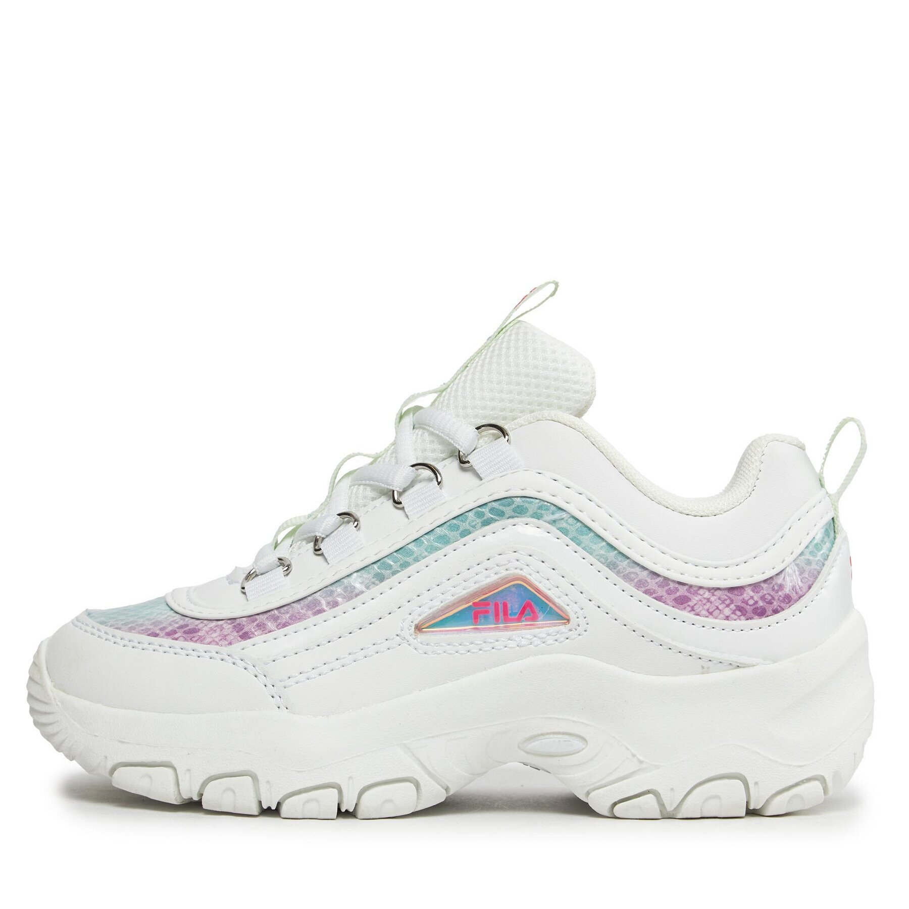 Fila Сникърси Strada A Kids FFK0016.13227 Бял - Pepit.bg