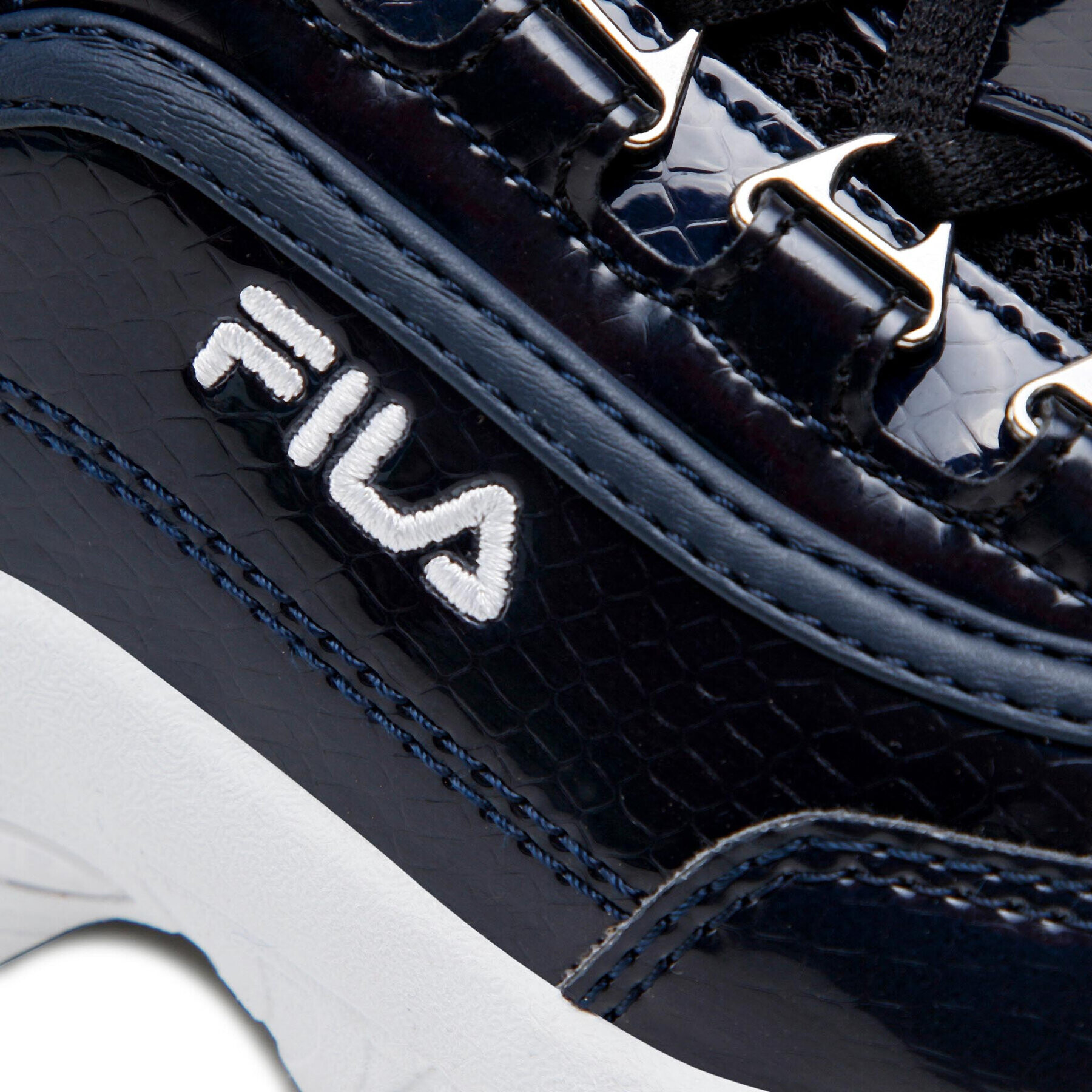 Fila Сникърси Strada F Low Jr 1010933.14D Черен - Pepit.bg