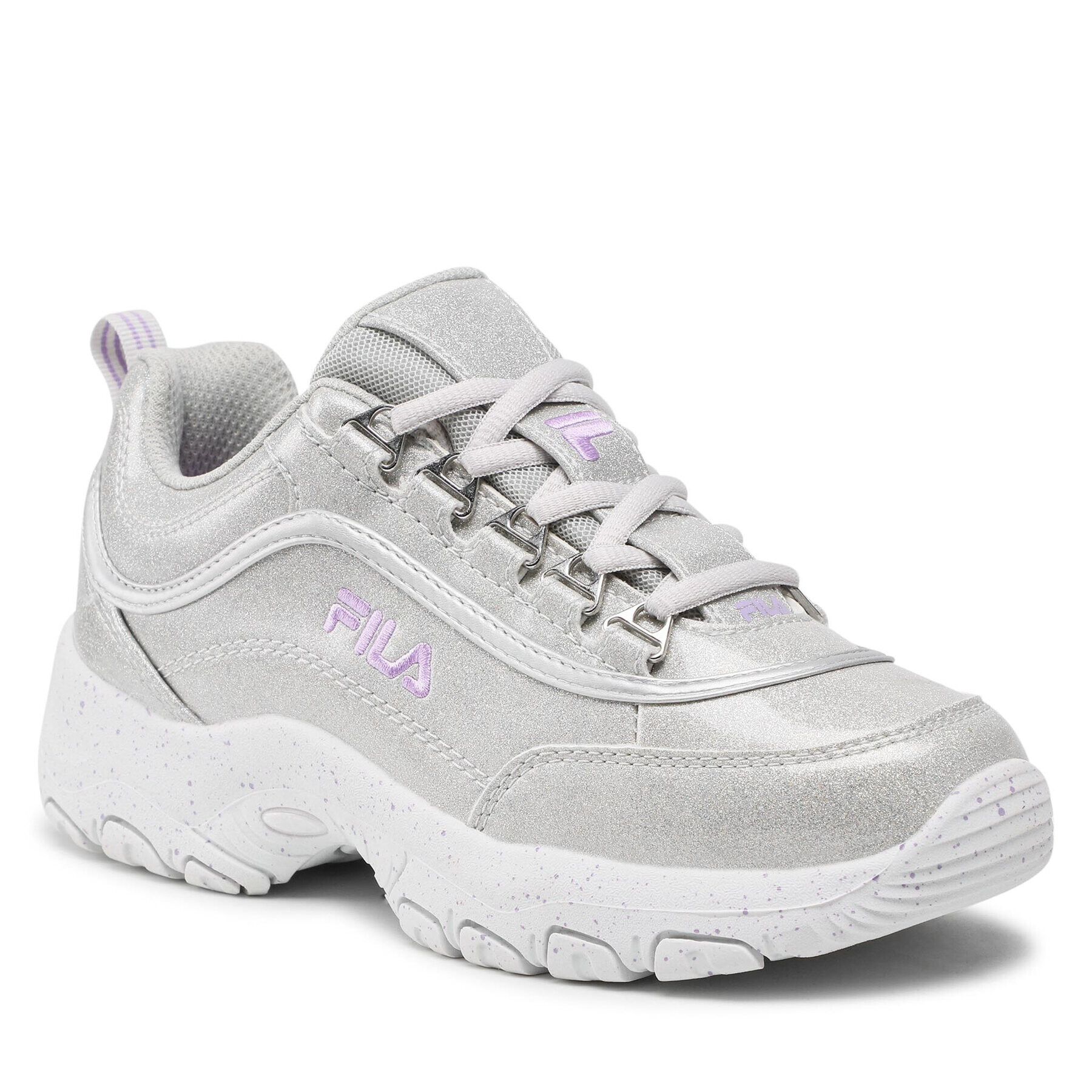 Fila Сникърси Strada F Low Teens FFT0010.13065 Сребрист - Pepit.bg