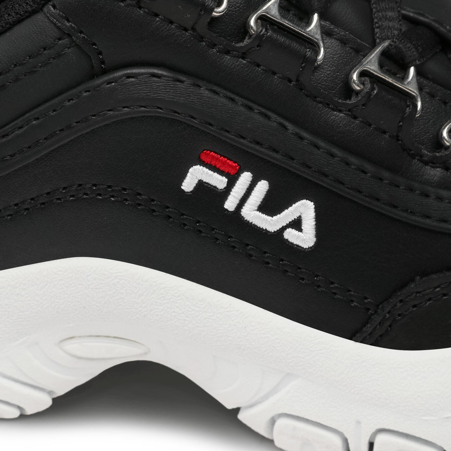 Fila Сникърси Strada Low Kids 1010781.25Y Черен - Pepit.bg