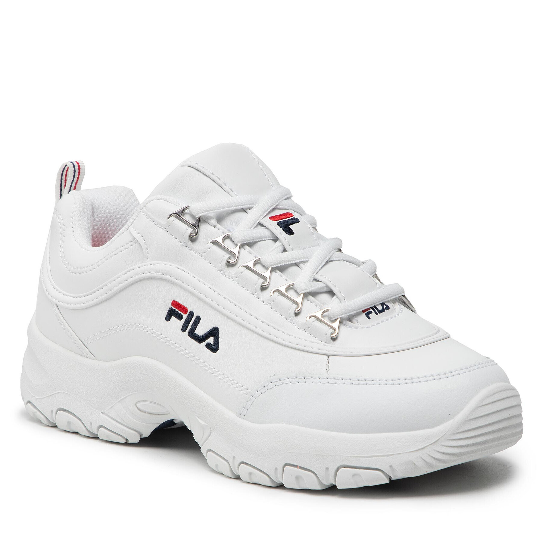 Fila Сникърси Strada Low Teens FFT0009.10004 Бял - Pepit.bg