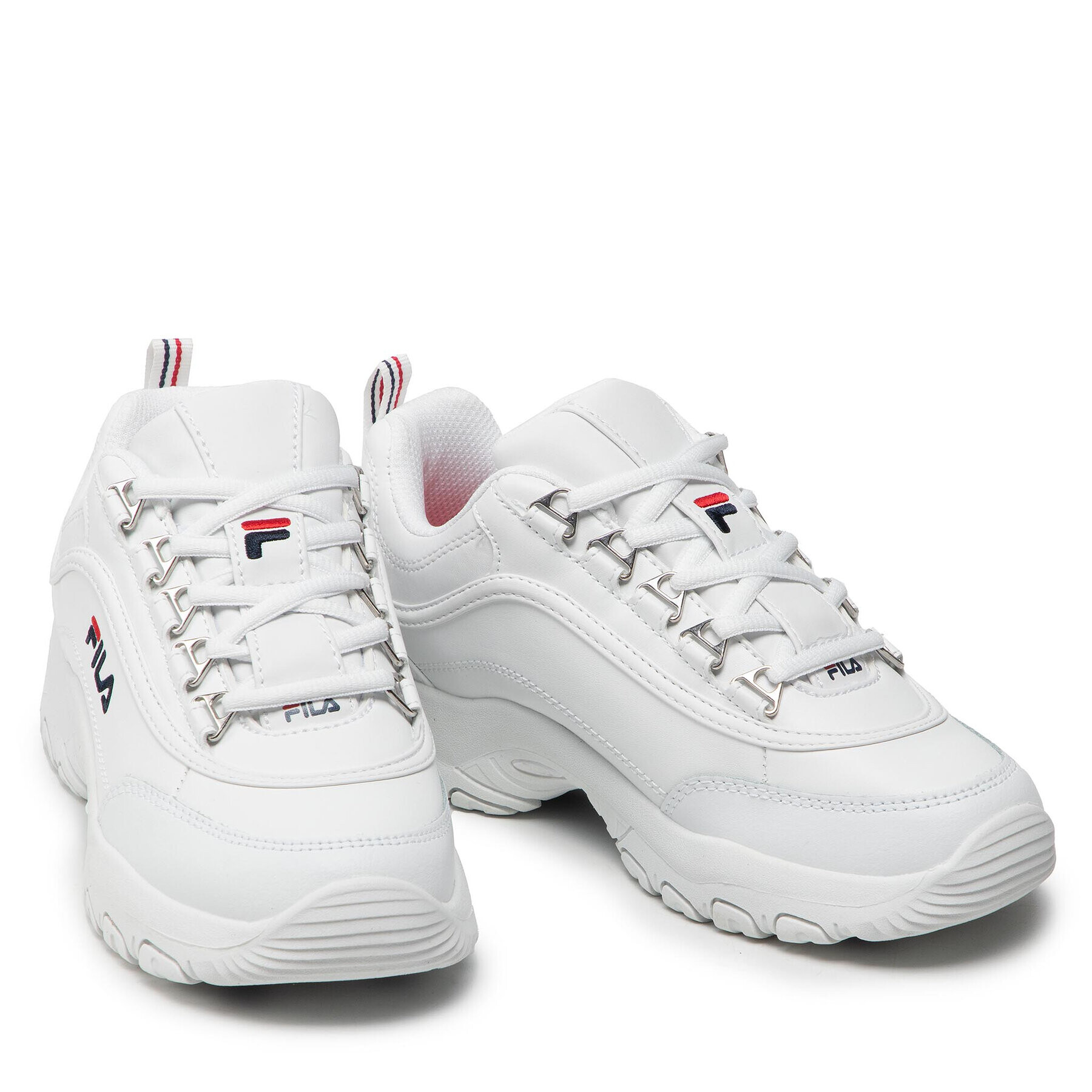 Fila Сникърси Strada Low Teens FFT0009.10004 Бял - Pepit.bg