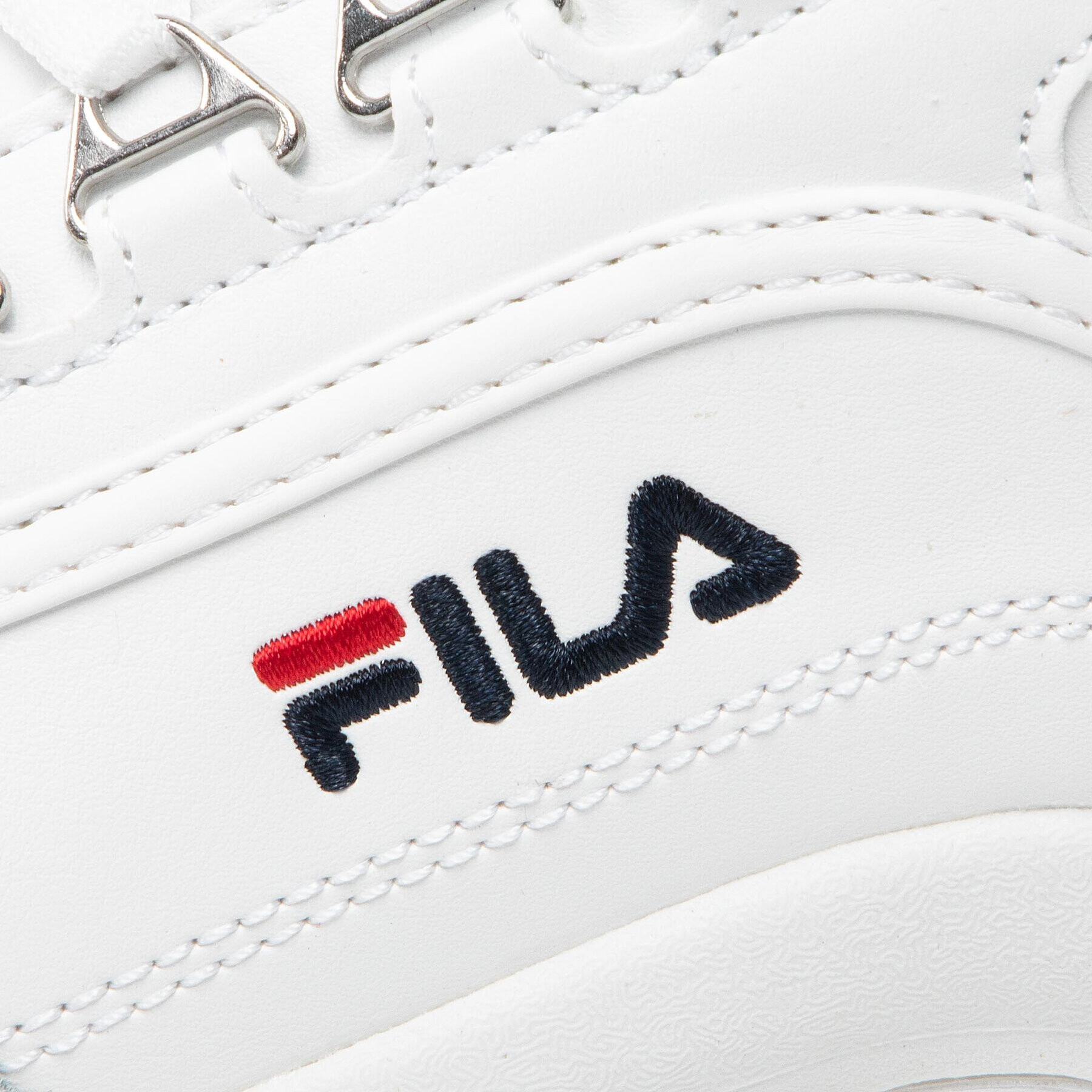 Fila Сникърси Strada Low Teens FFT0009.10004 Бял - Pepit.bg