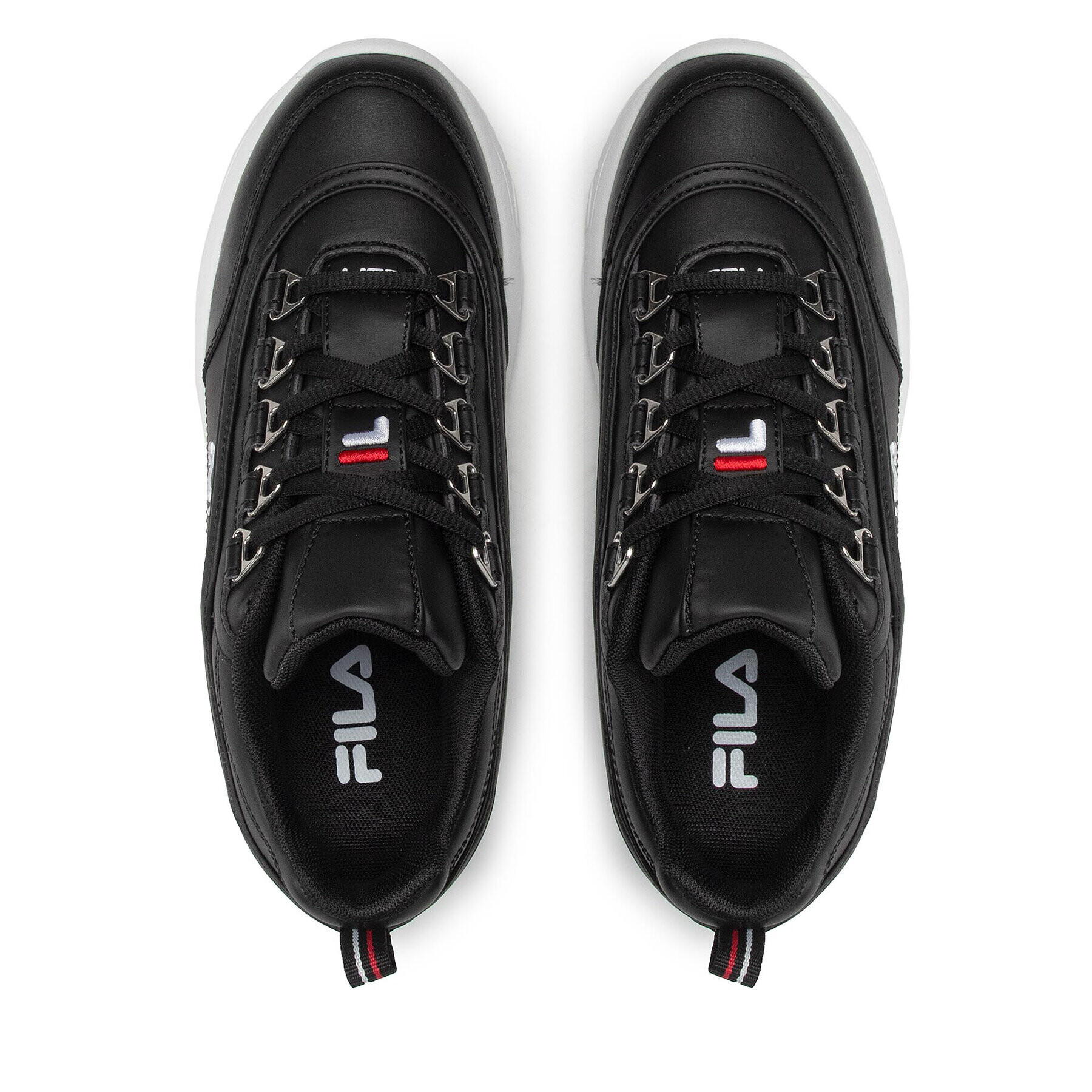 Fila Сникърси Strada Low Teens FFT0009.80010 Черен - Pepit.bg