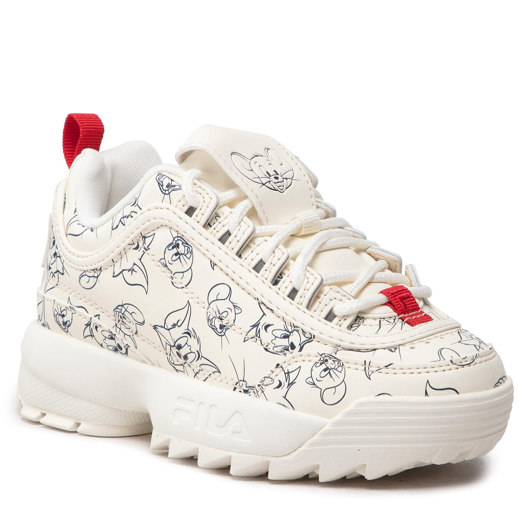 Fila Сникърси Wb Disruptor Aop Kids FFK0093.10005 Бял - Pepit.bg