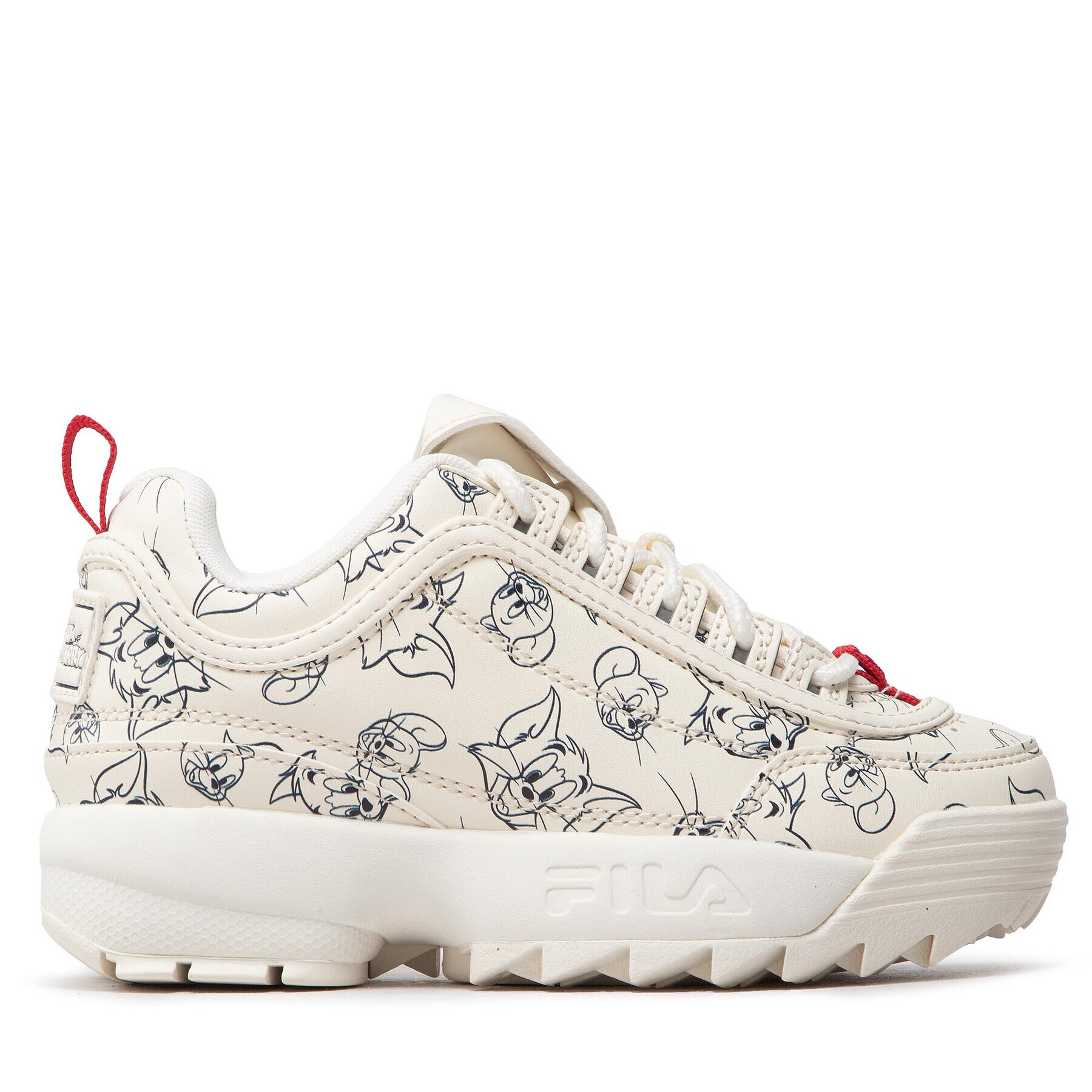Fila Сникърси Wb Disruptor Aop Kids FFK0093.10005 Бял - Pepit.bg
