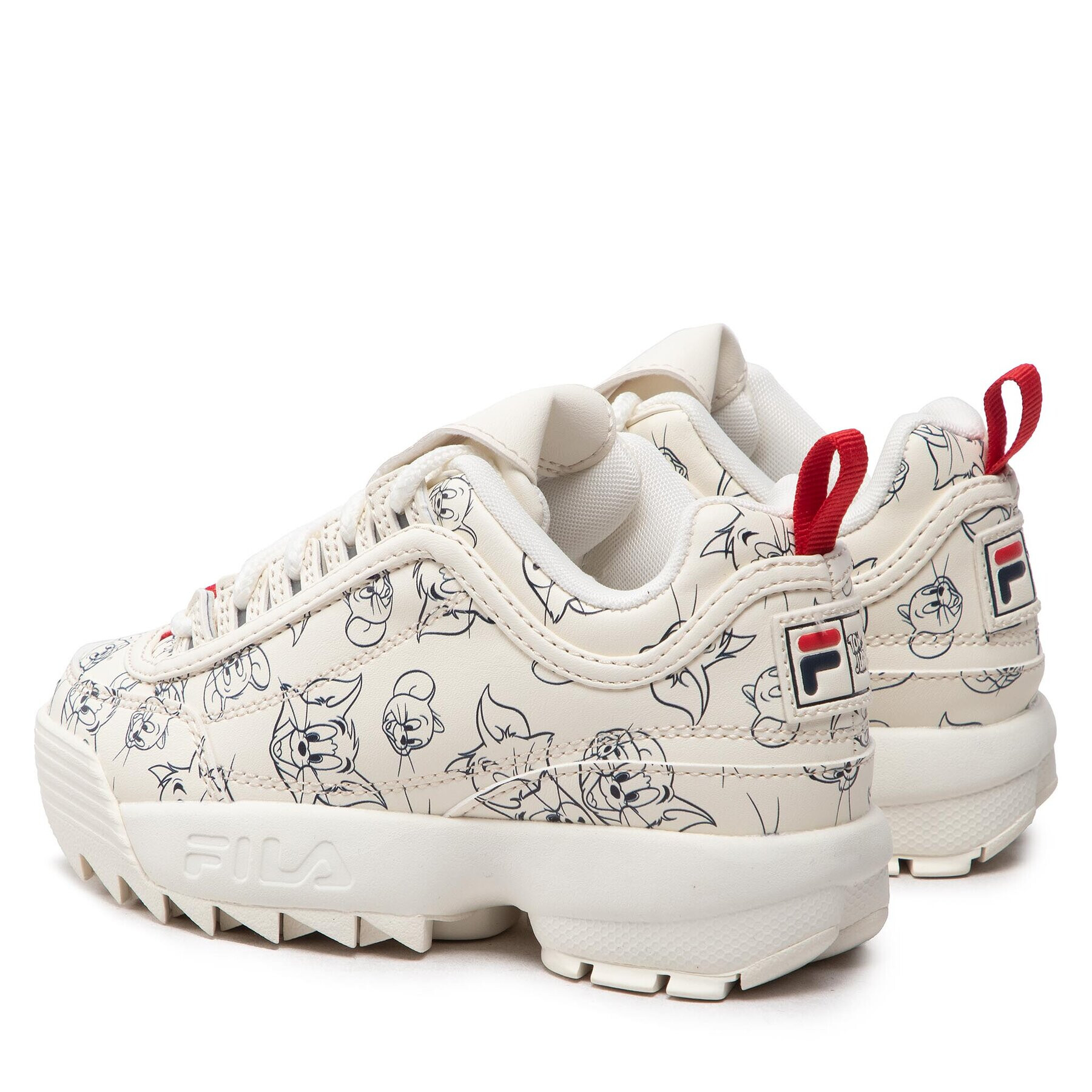 Fila Сникърси Wb Disruptor Aop Kids FFK0093.10005 Бял - Pepit.bg