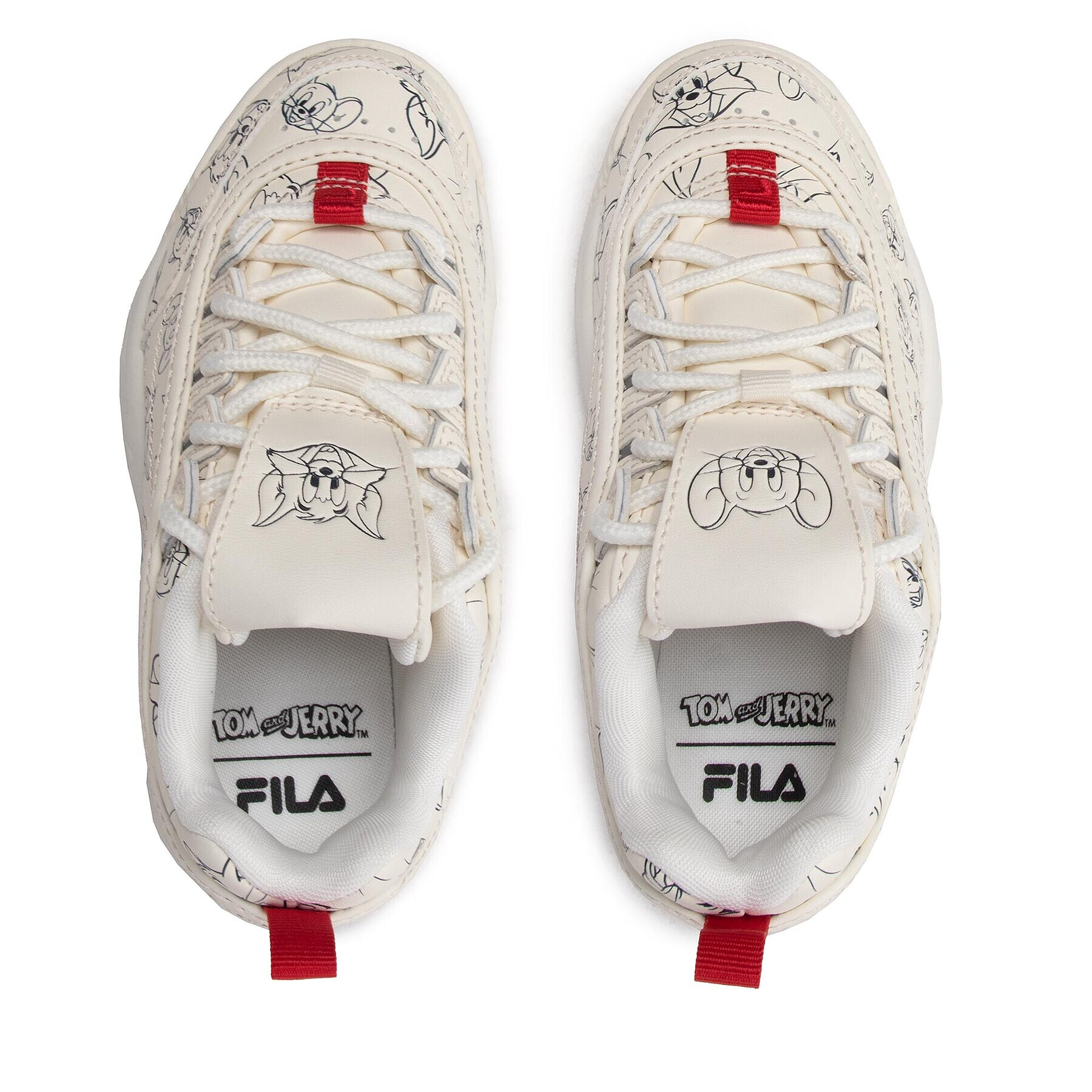 Fila Сникърси Wb Disruptor Aop Kids FFK0093.10005 Бял - Pepit.bg