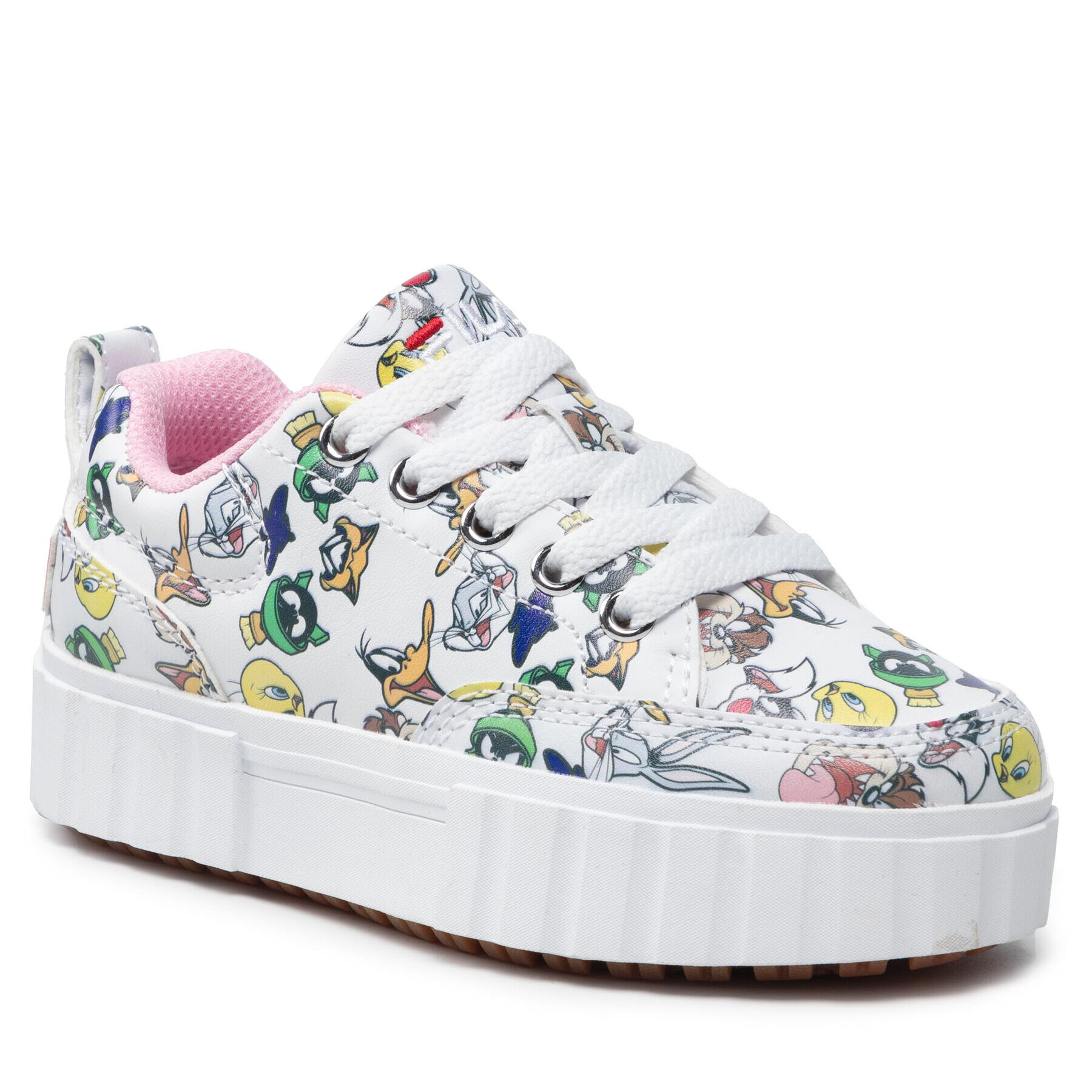 Fila Сникърси Wb Sandblast Aop Kids FFK0029.10004 Бял - Pepit.bg
