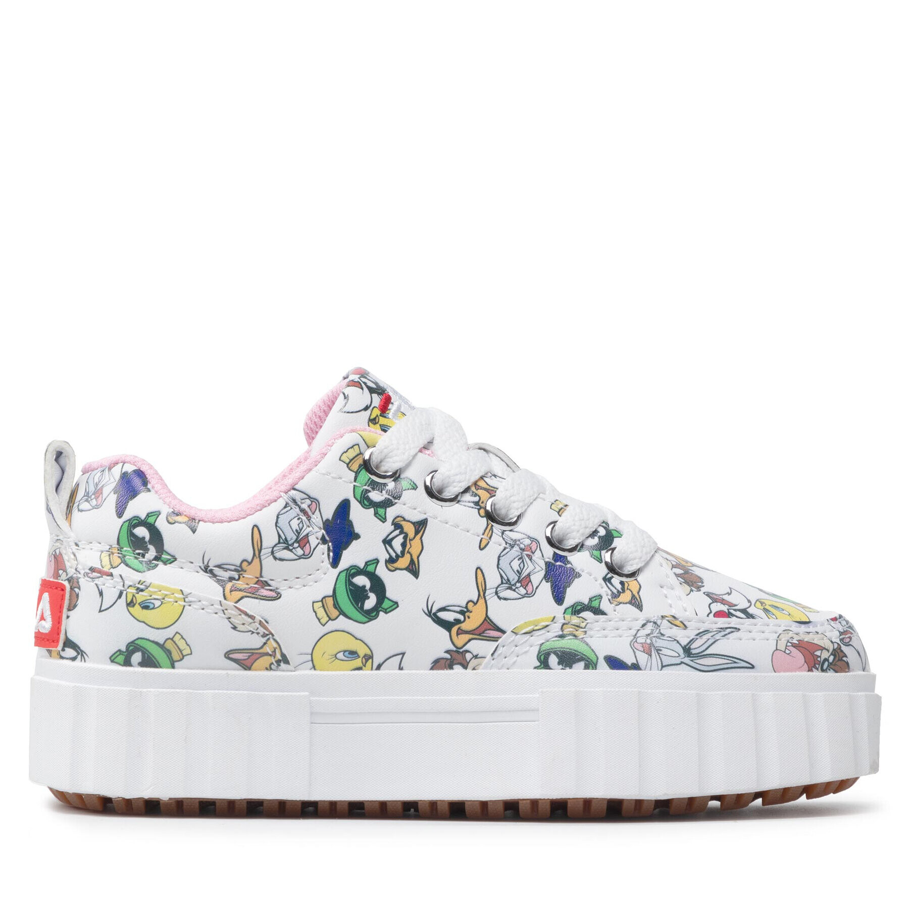 Fila Сникърси Wb Sandblast Aop Kids FFK0029.10004 Бял - Pepit.bg