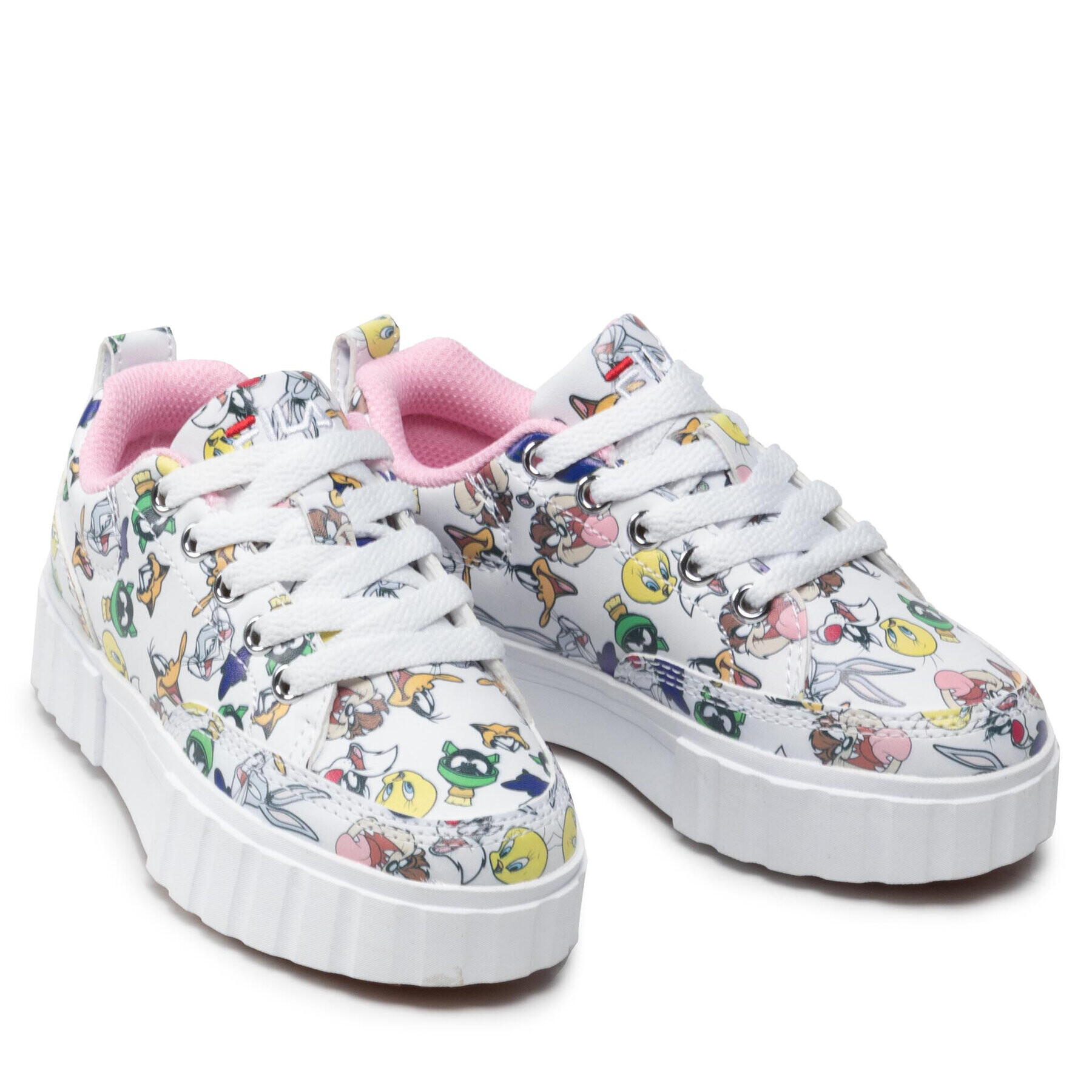 Fila Сникърси Wb Sandblast Aop Kids FFK0029.10004 Бял - Pepit.bg