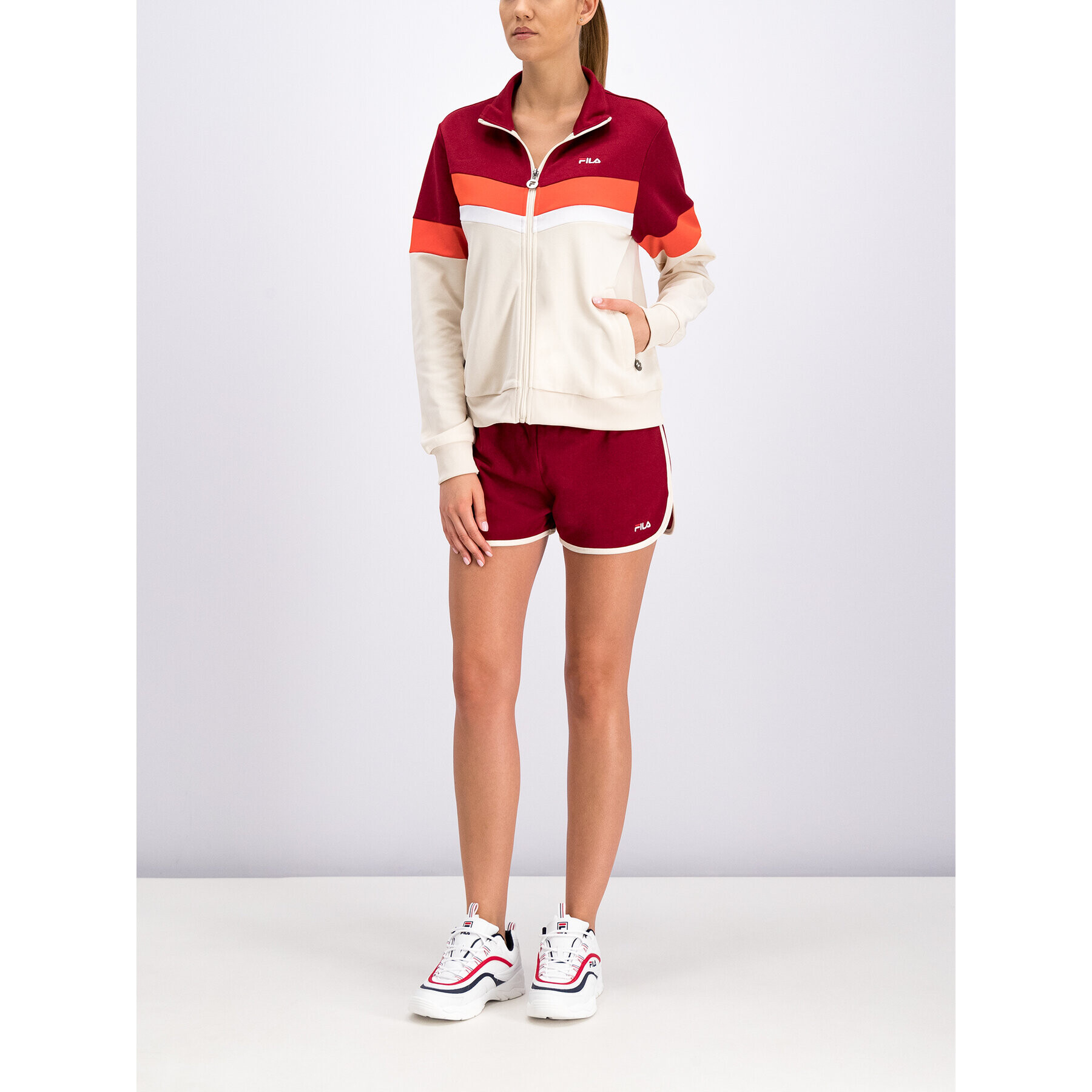 Fila Спортни шорти 687072 Бордо Regular Fit - Pepit.bg