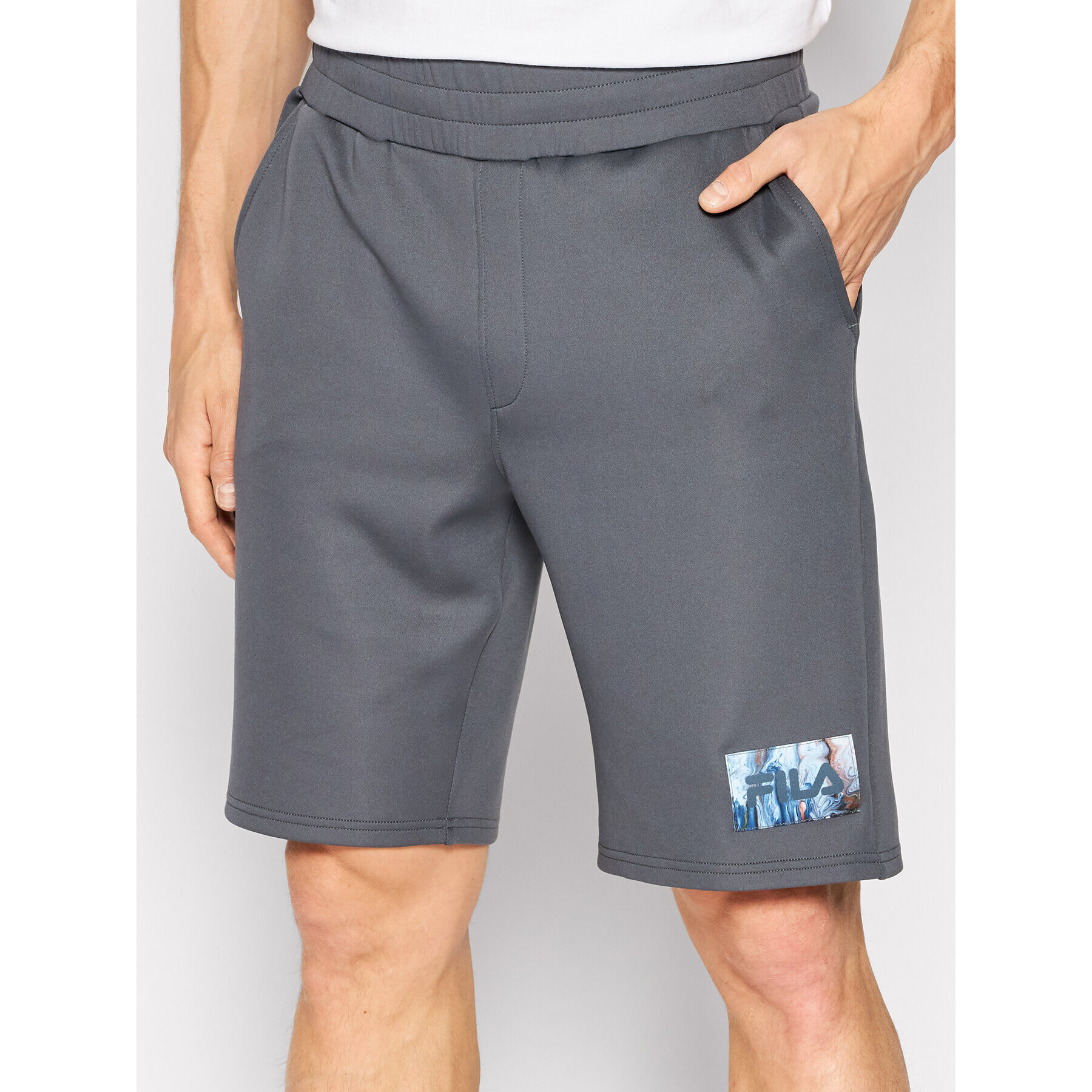 Fila Спортни шорти Clemson FAM0055 Сив Regular Fit - Pepit.bg