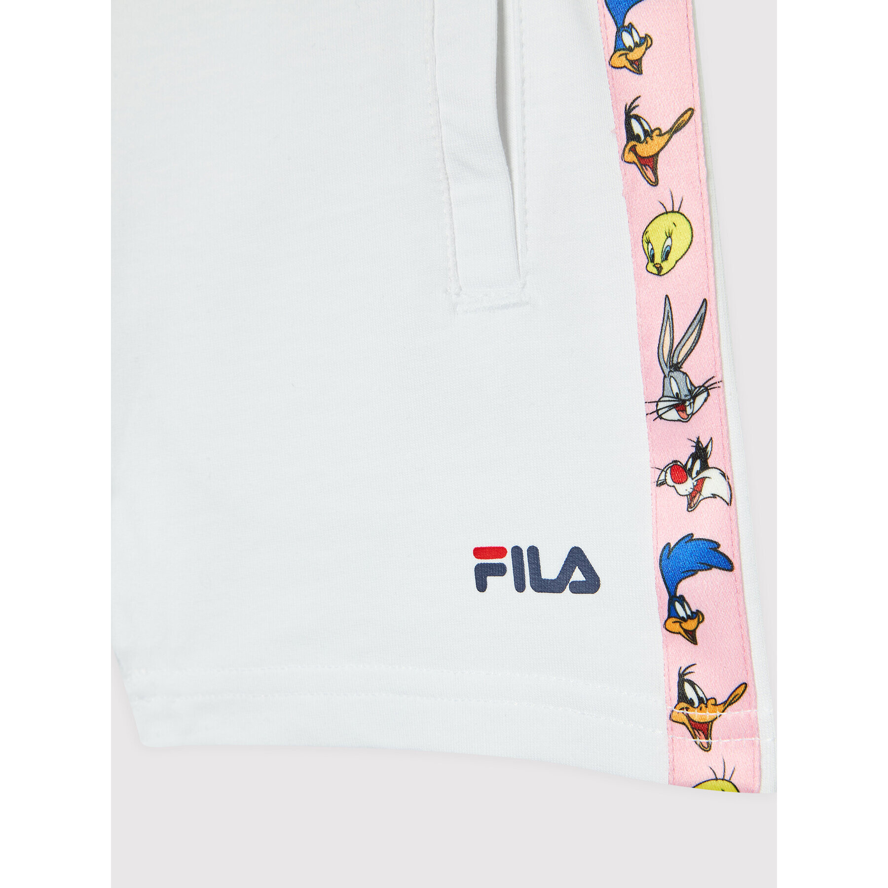 Fila Спортни шорти Laer FAK0036 Бял Regular Fit - Pepit.bg