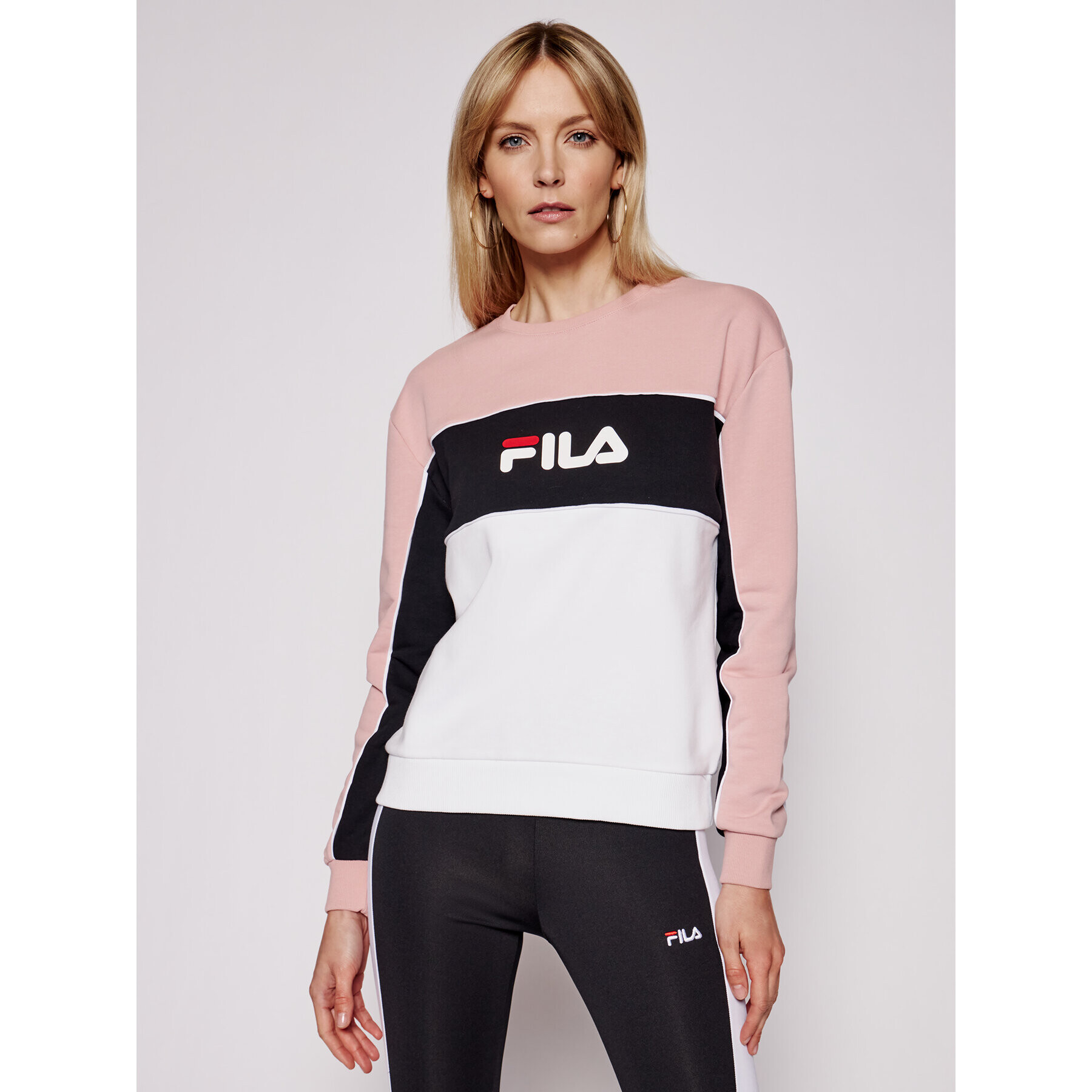 Fila Суитшърт Amina 688489 Розов Regular Fit - Pepit.bg