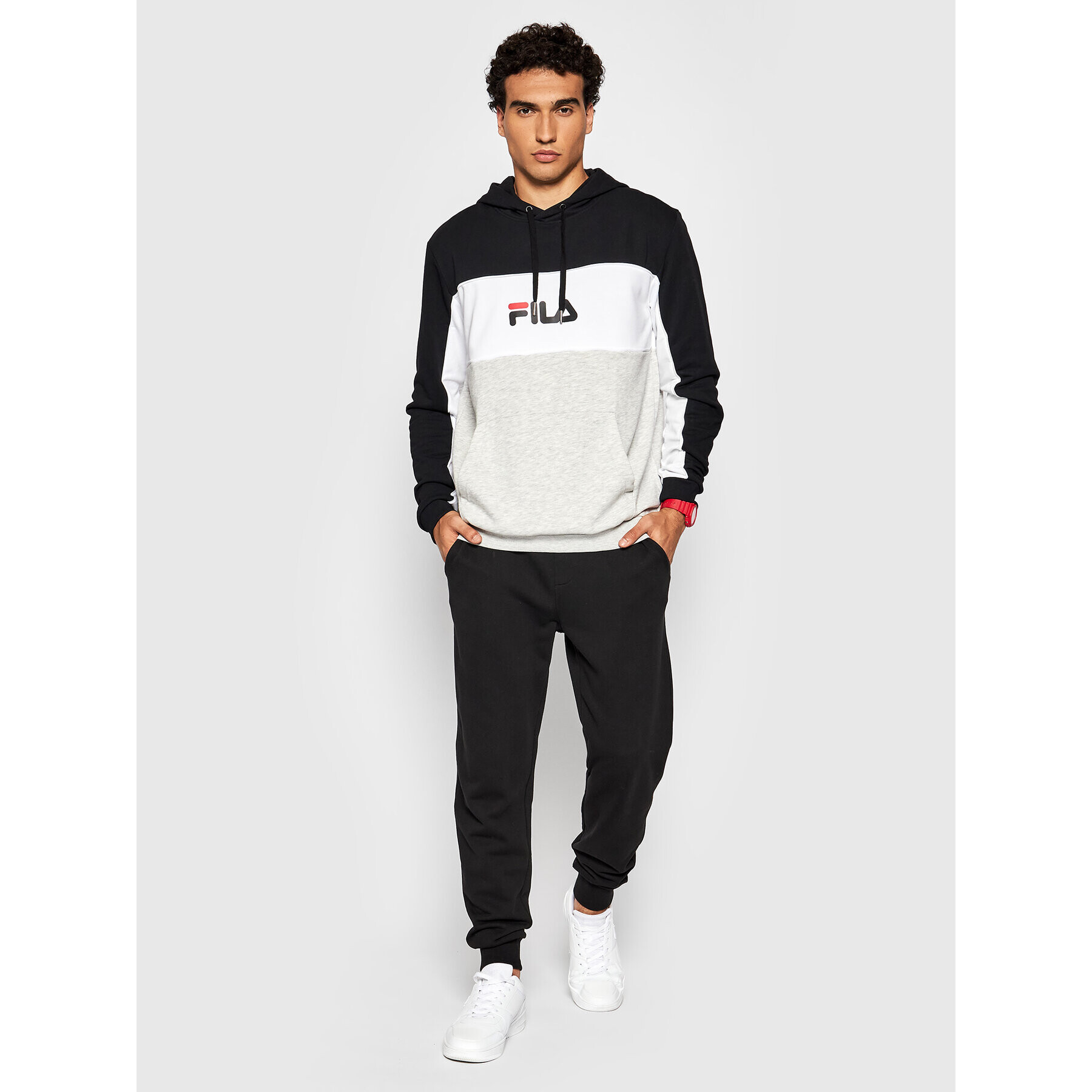 Fila Суитшърт Analu 688466 Сив Regular Fit - Pepit.bg