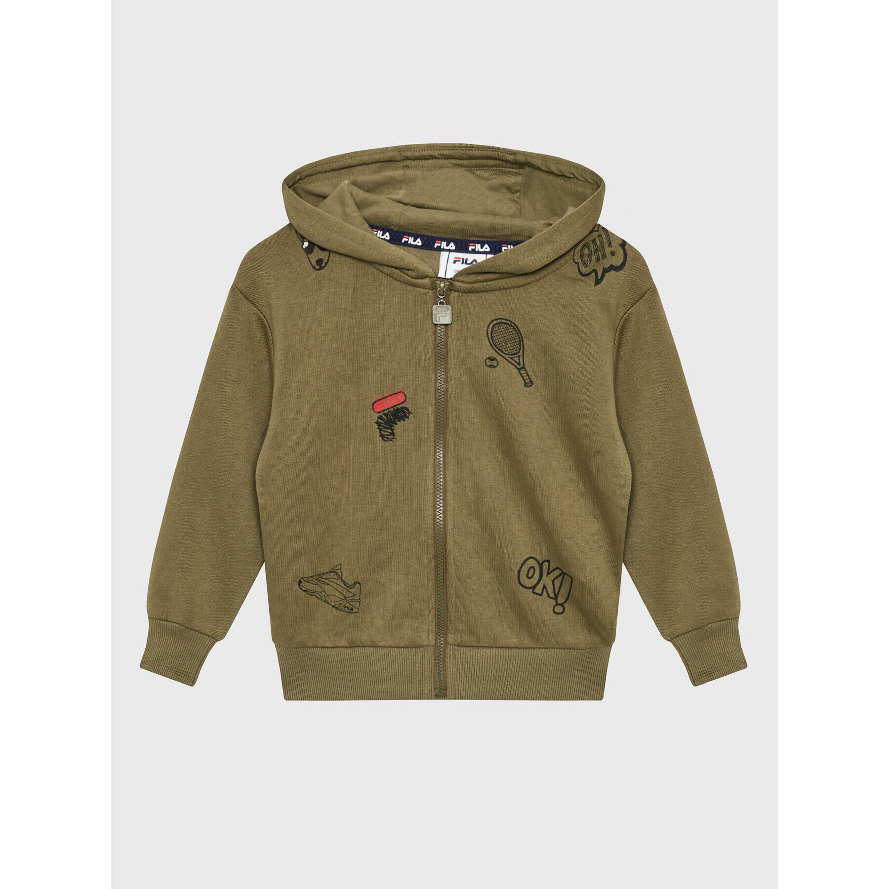 Fila Суитшърт Bakersield 771175 Зелен Regular Fit - Pepit.bg