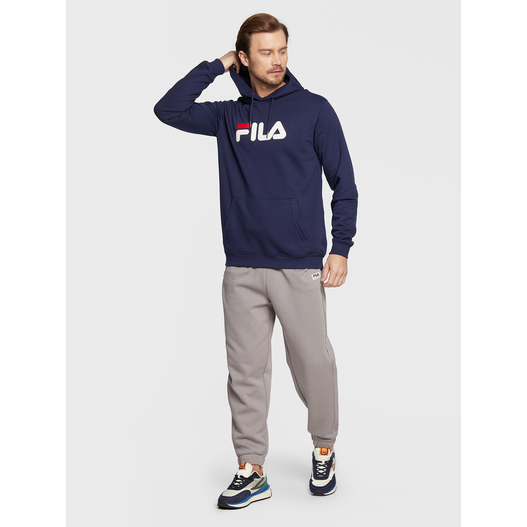 Fila Суитшърт Barumini Hoody Тъмносин Regular Fit - Pepit.bg