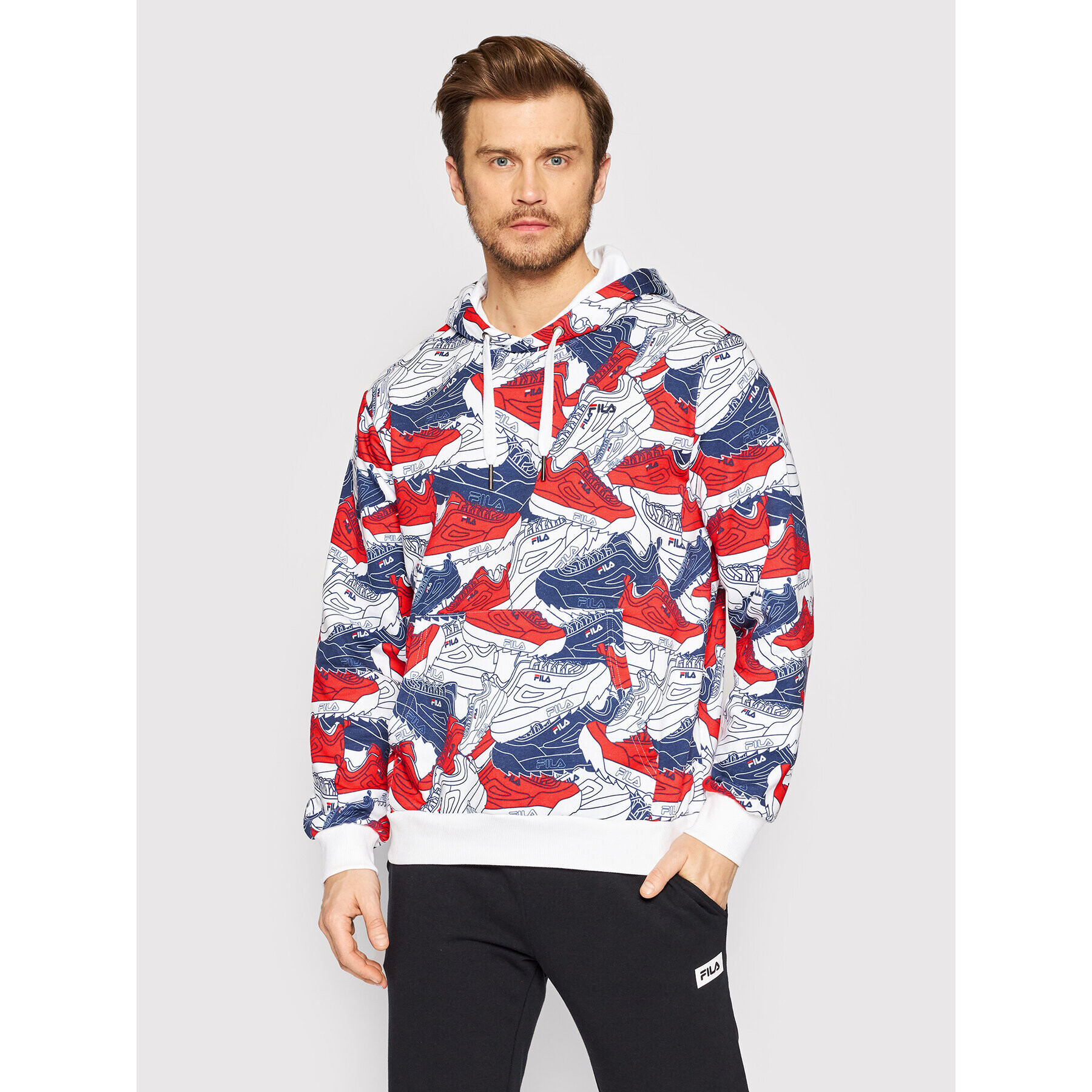 Fila Суитшърт Benedito AOP FAM0045 Цветен Regular Fit - Pepit.bg