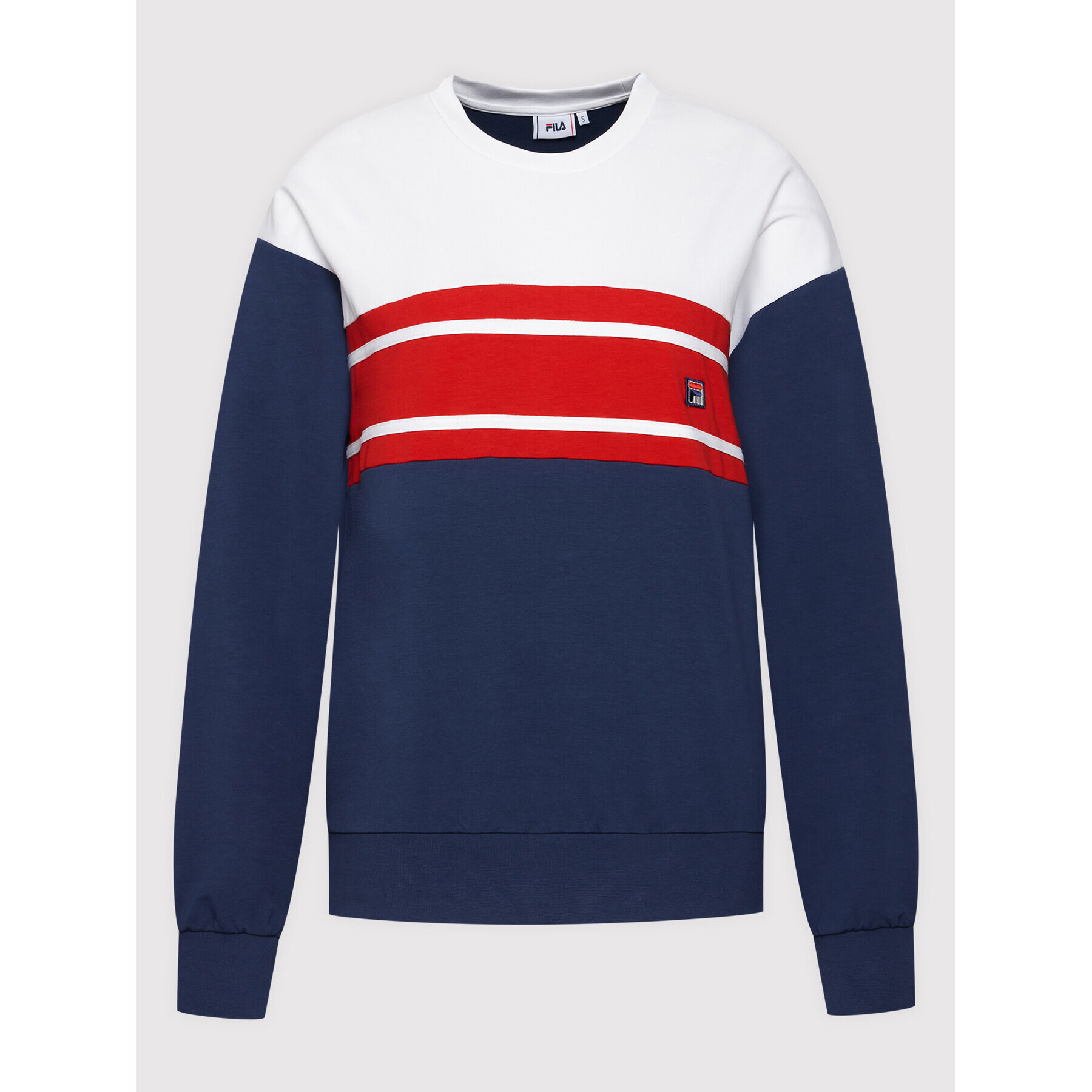 Fila Суитшърт Boston FAW0120 Тъмносин Loose Fit - Pepit.bg