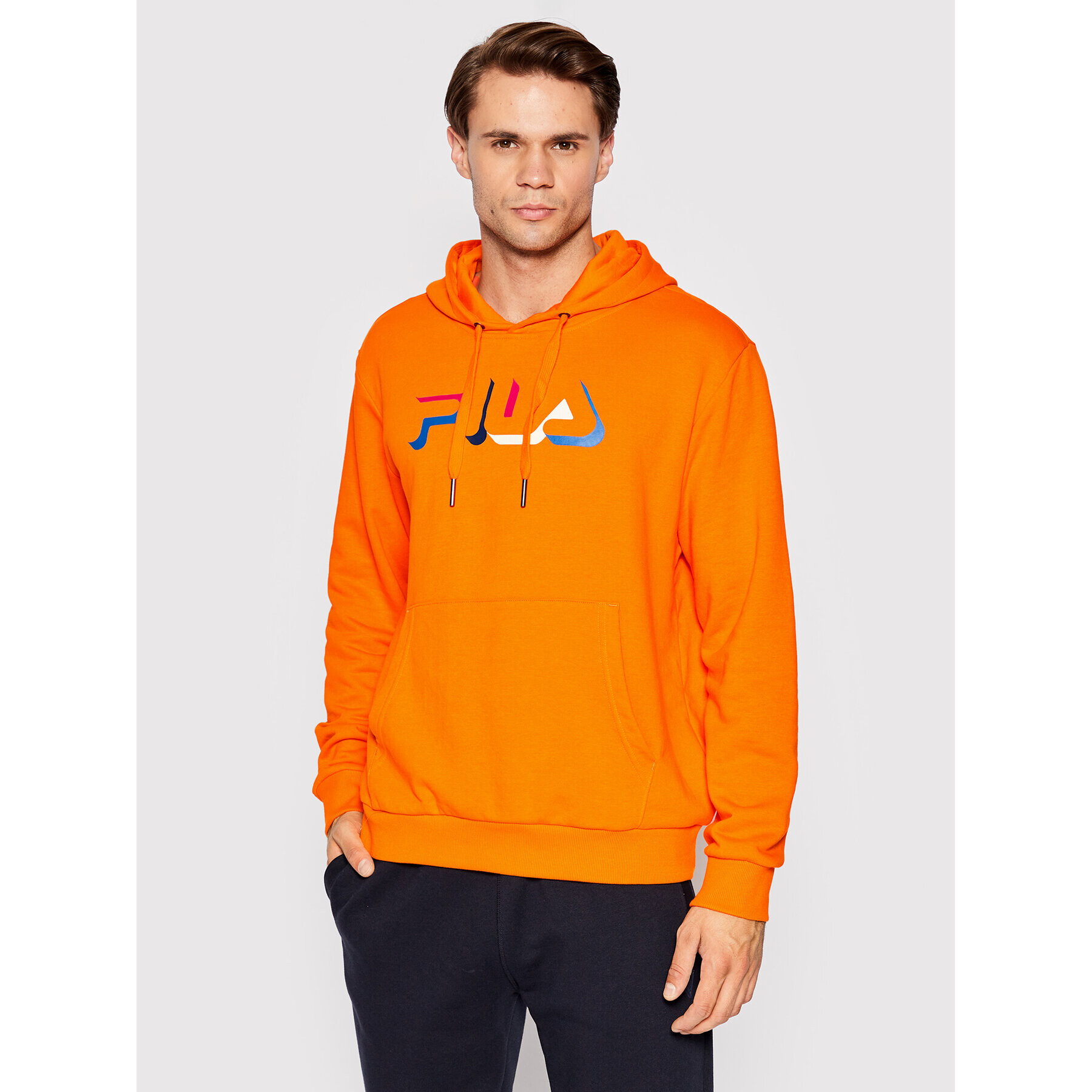 Fila Суитшърт Burzaco FAM0040 Оранжев Regular Fit - Pepit.bg