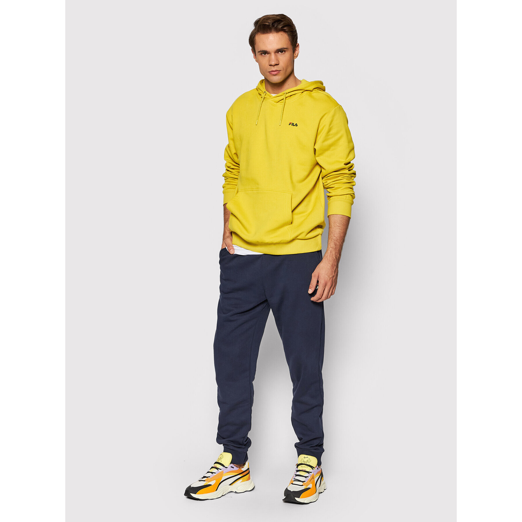 Fila Суитшърт Eben 689110 Жълт Regular Fit - Pepit.bg