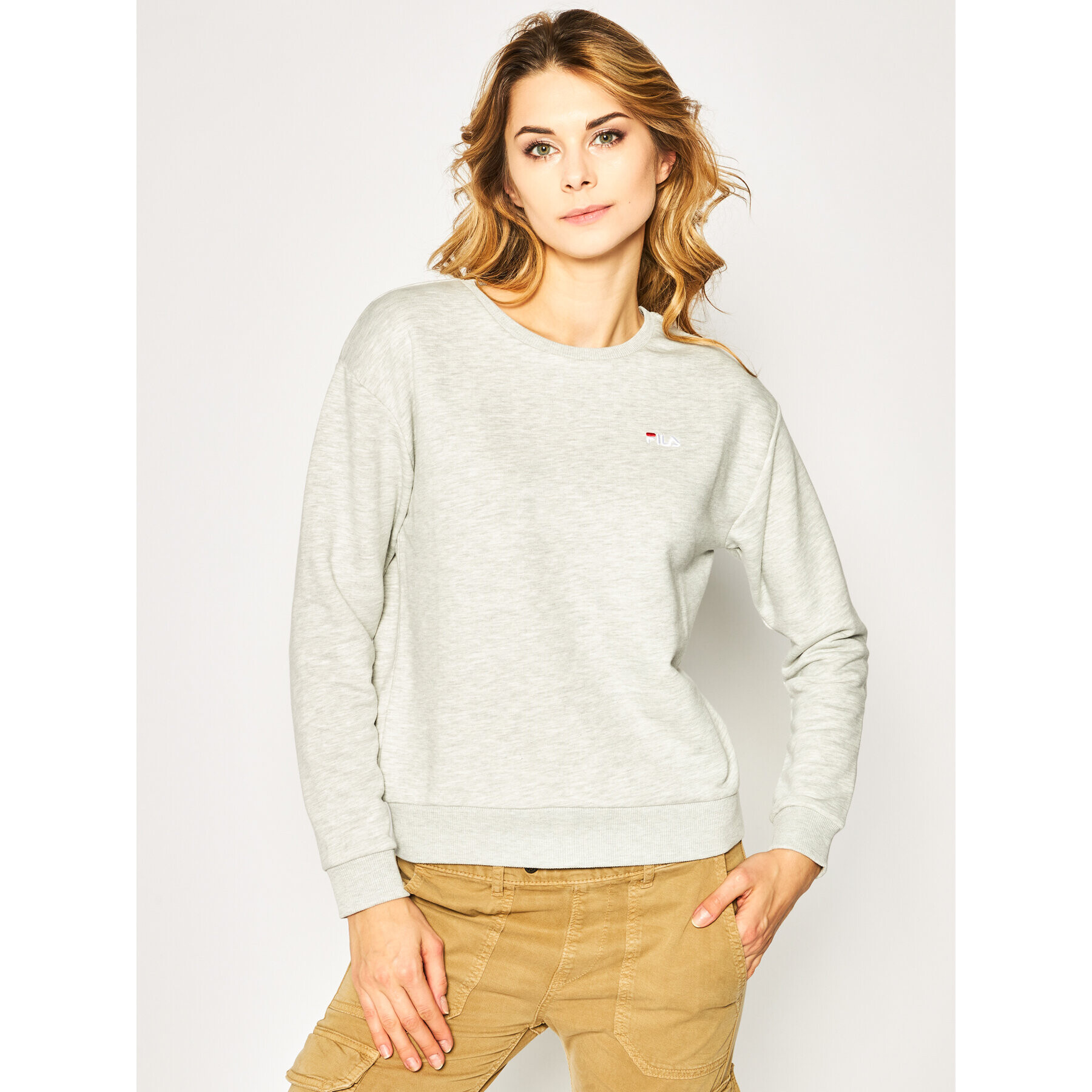 Fila Суитшърт Effie Crew 688053 Сив Regular Fit - Pepit.bg