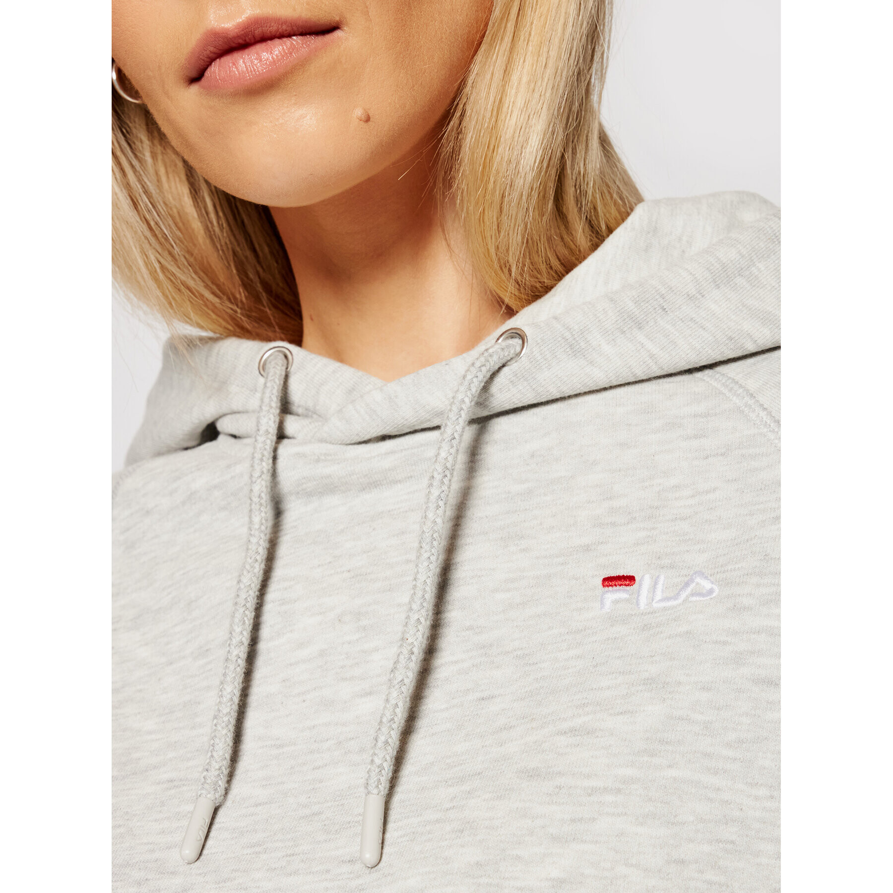 Fila Суитшърт Elaxi 688570 Сив Cropped Fit - Pepit.bg