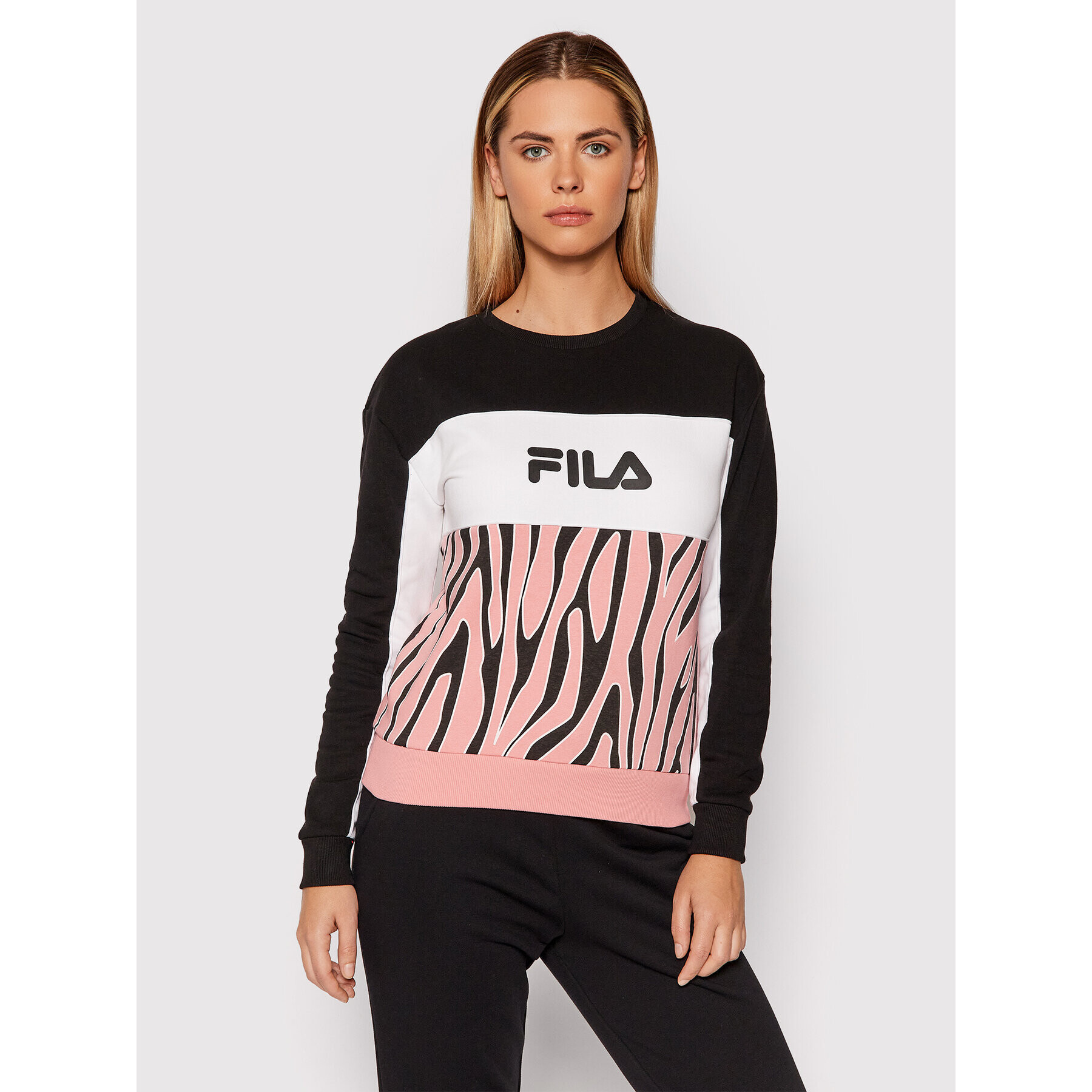 Fila Суитшърт Emerin Blocked Crew 689125 Цветен Regular Fit - Pepit.bg