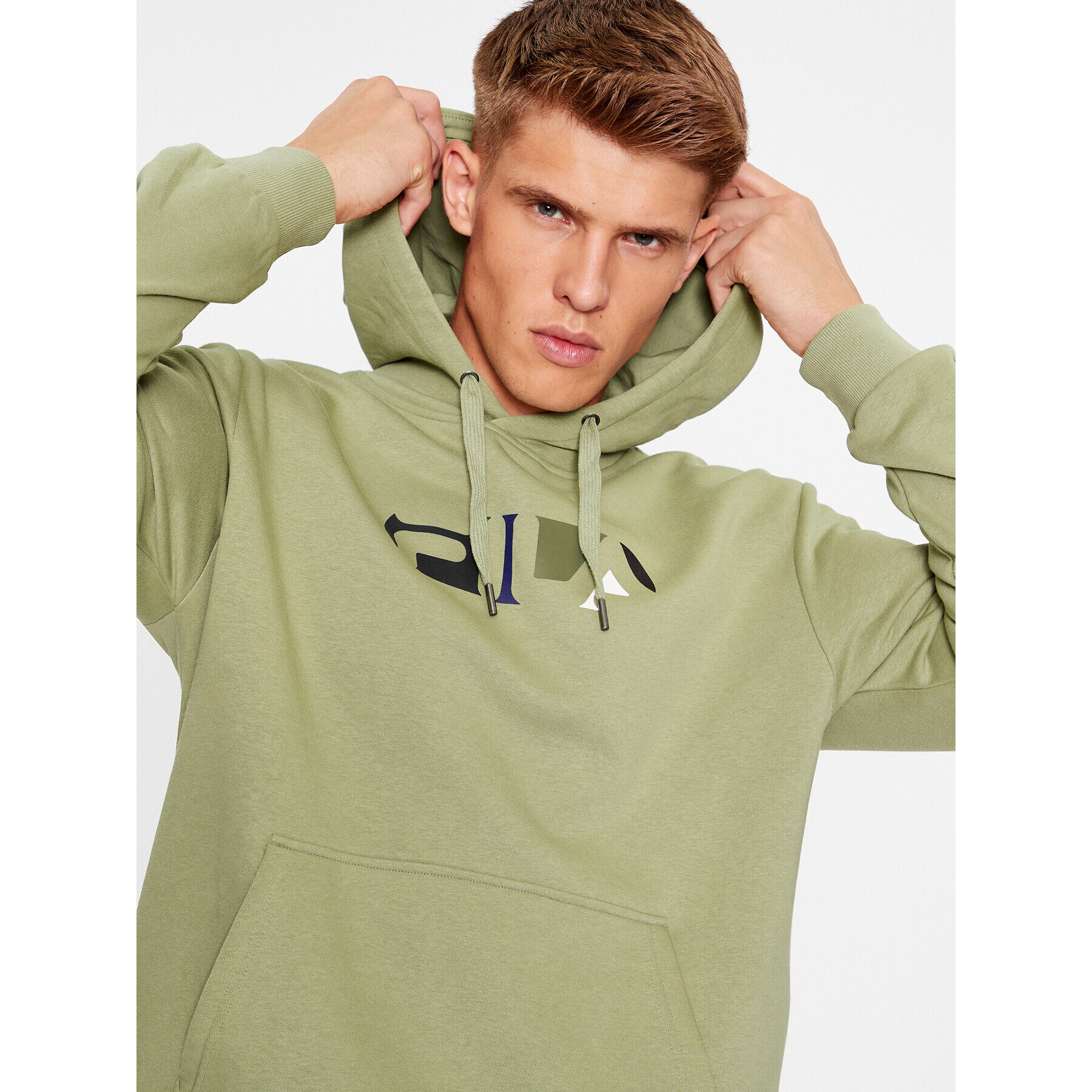 Fila Суитшърт FAM0511 Зелен Regular Fit - Pepit.bg