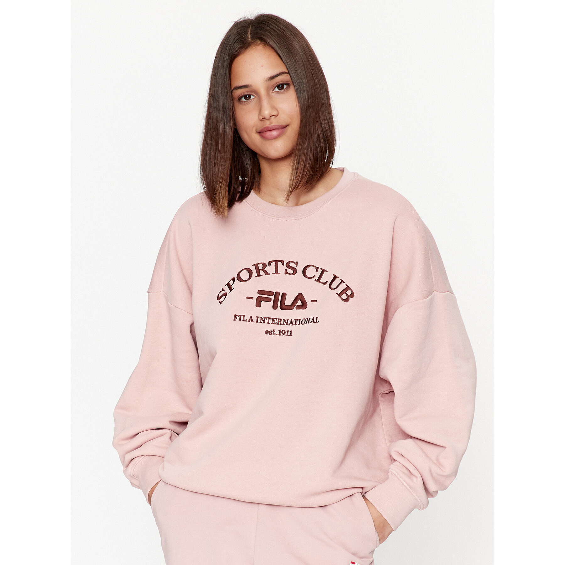 Fila Суитшърт FAW0593 Розов Regular Fit - Pepit.bg