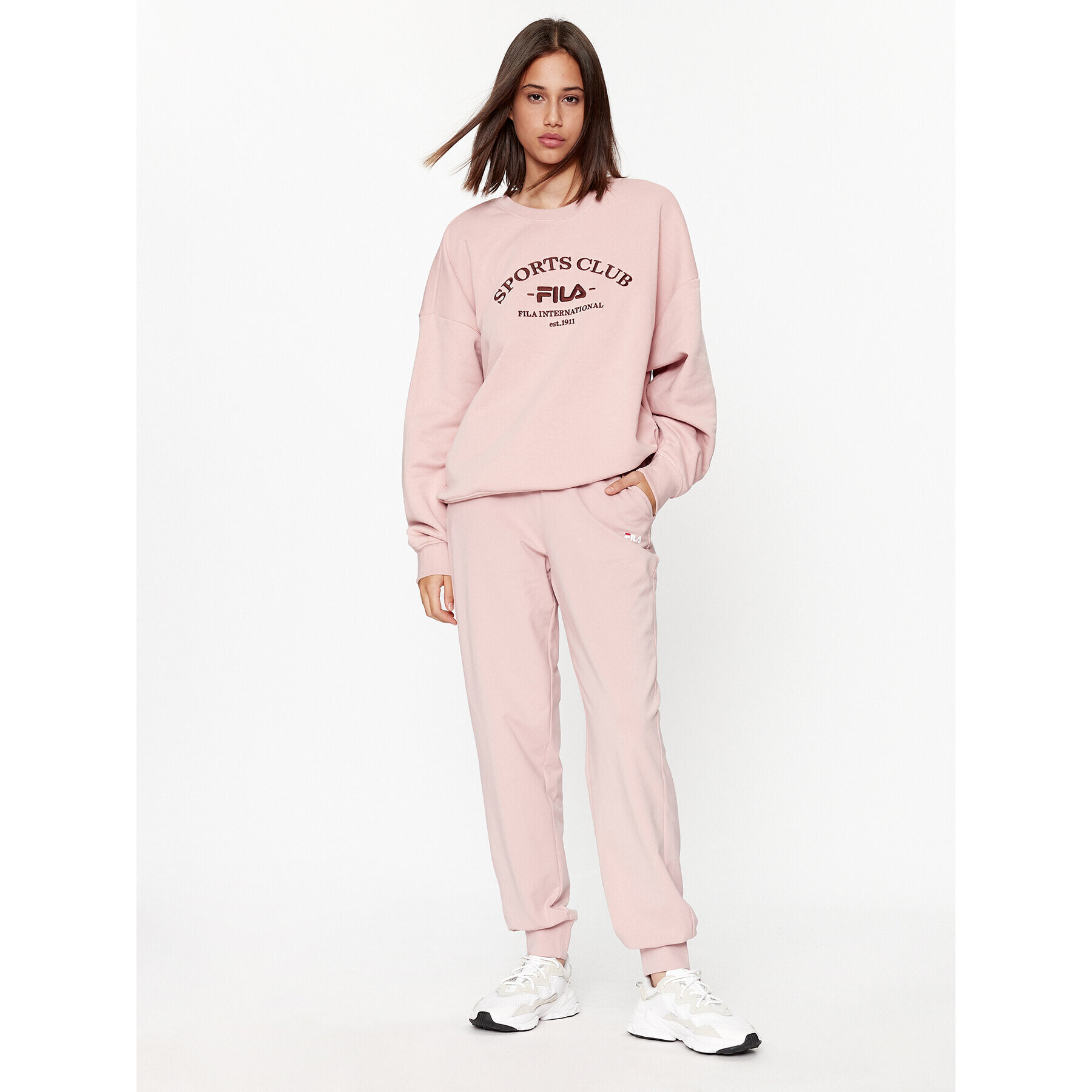 Fila Суитшърт FAW0593 Розов Regular Fit - Pepit.bg