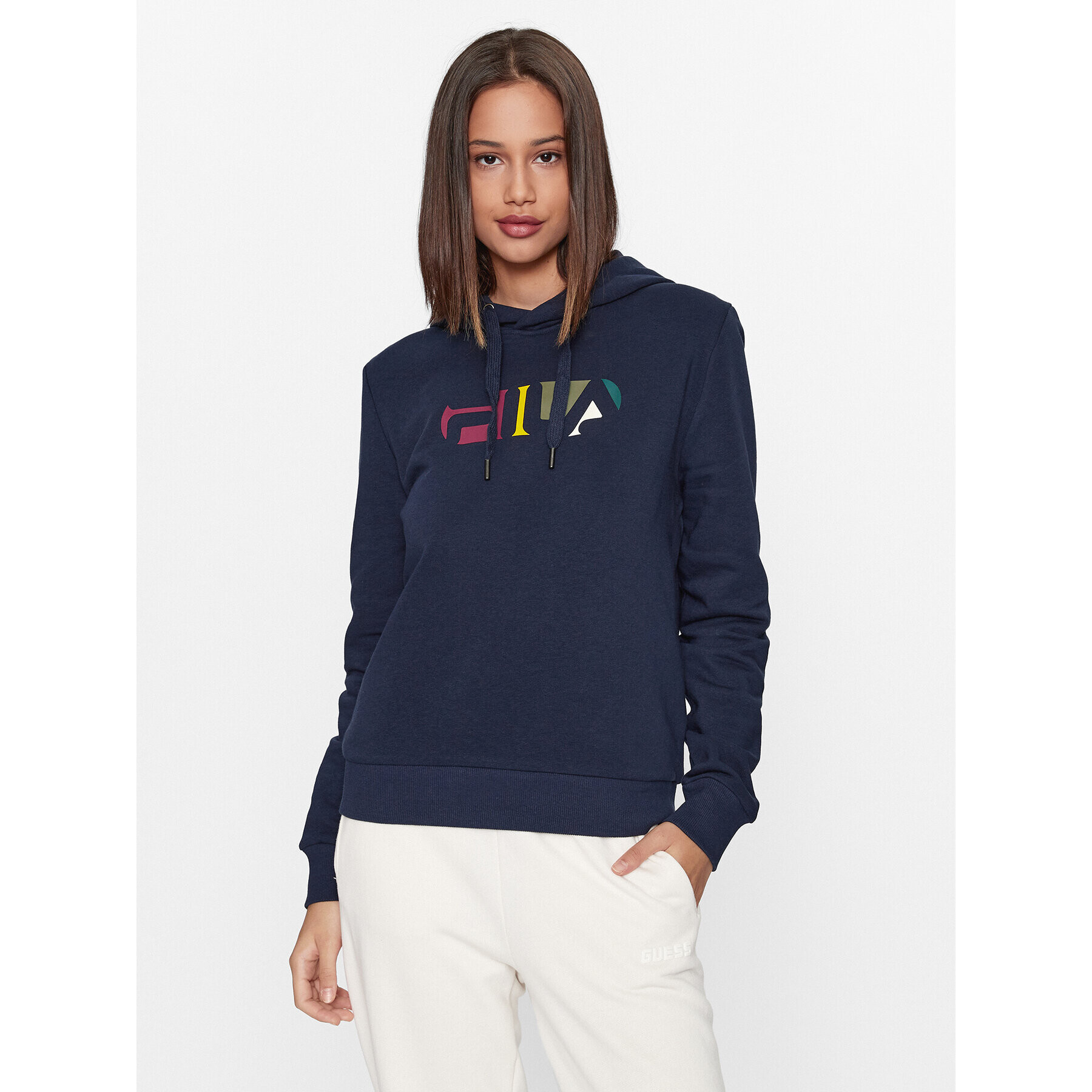 Fila Суитшърт FAW0599 Тъмносин Regular Fit - Pepit.bg