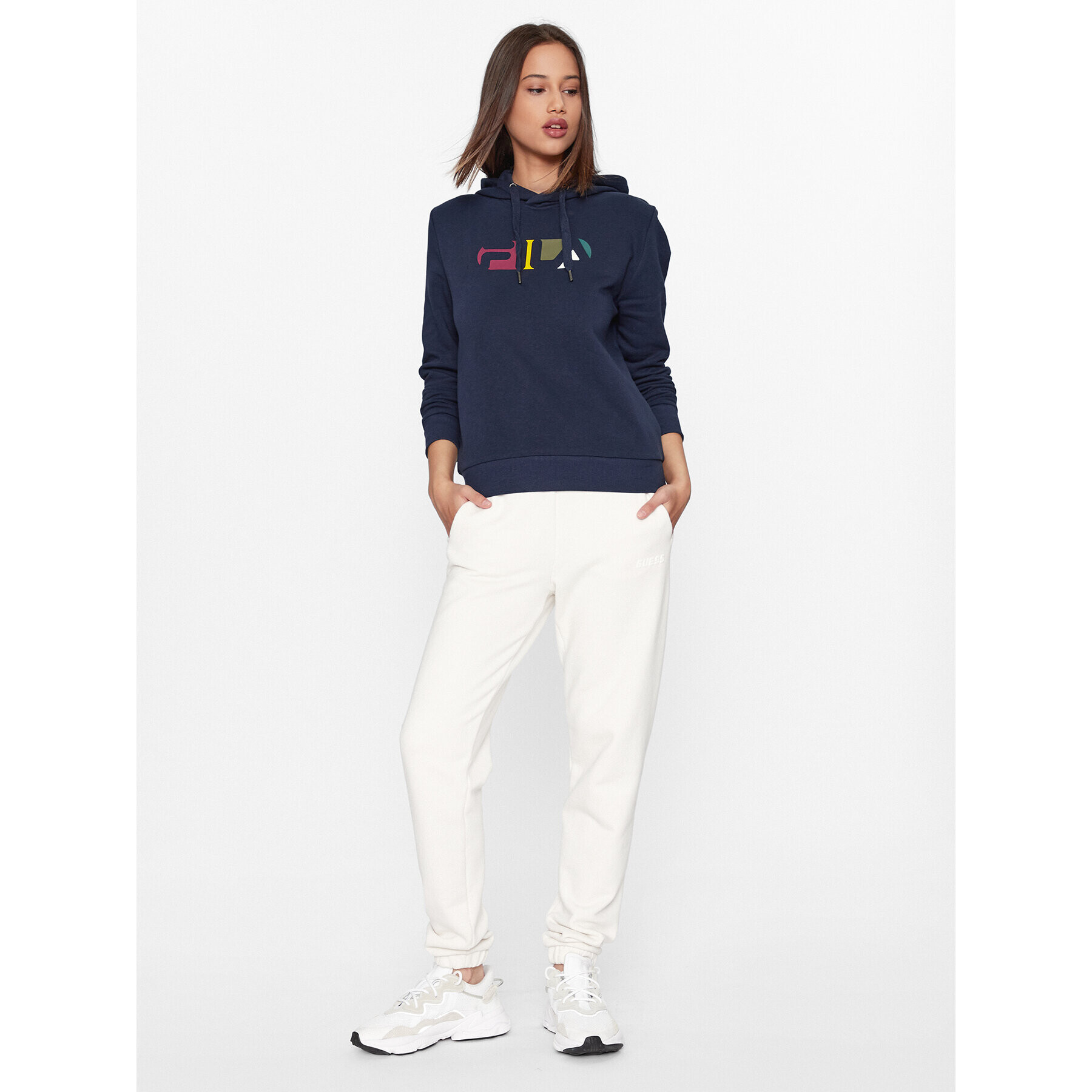 Fila Суитшърт FAW0599 Тъмносин Regular Fit - Pepit.bg