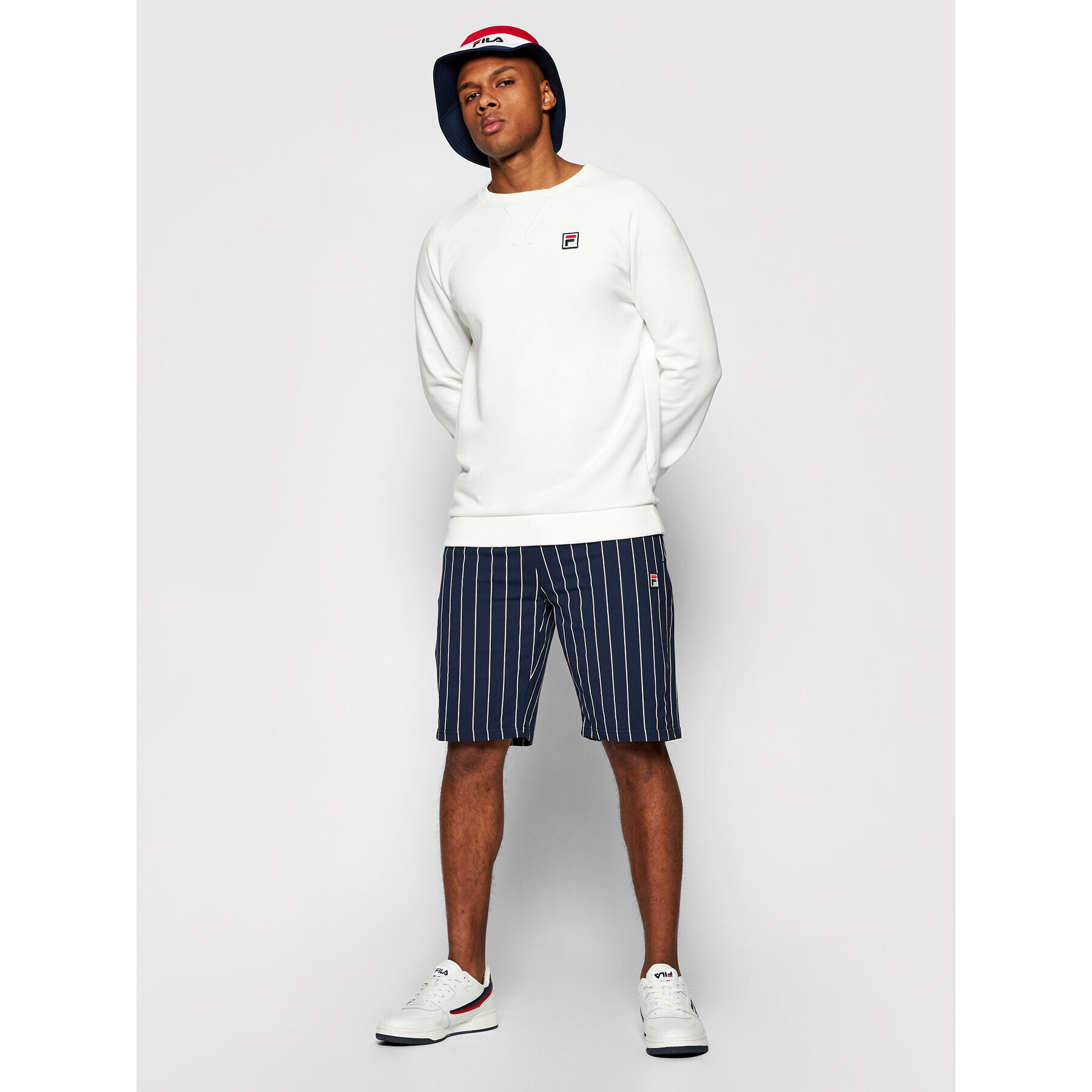 Fila Суитшърт Heath 688563 Бял Regular Fit - Pepit.bg