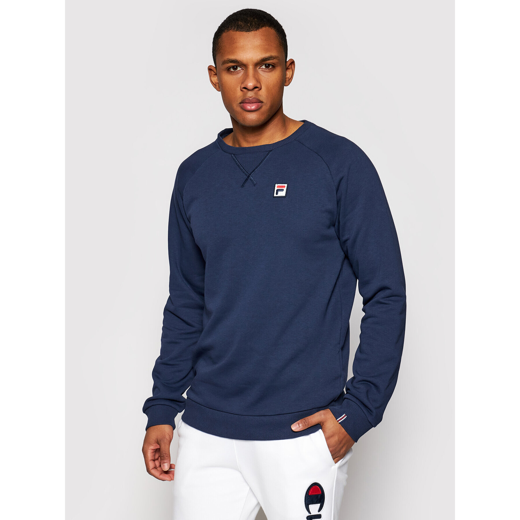 Fila Суитшърт Heath 688563 Тъмносин Regular Fit - Pepit.bg