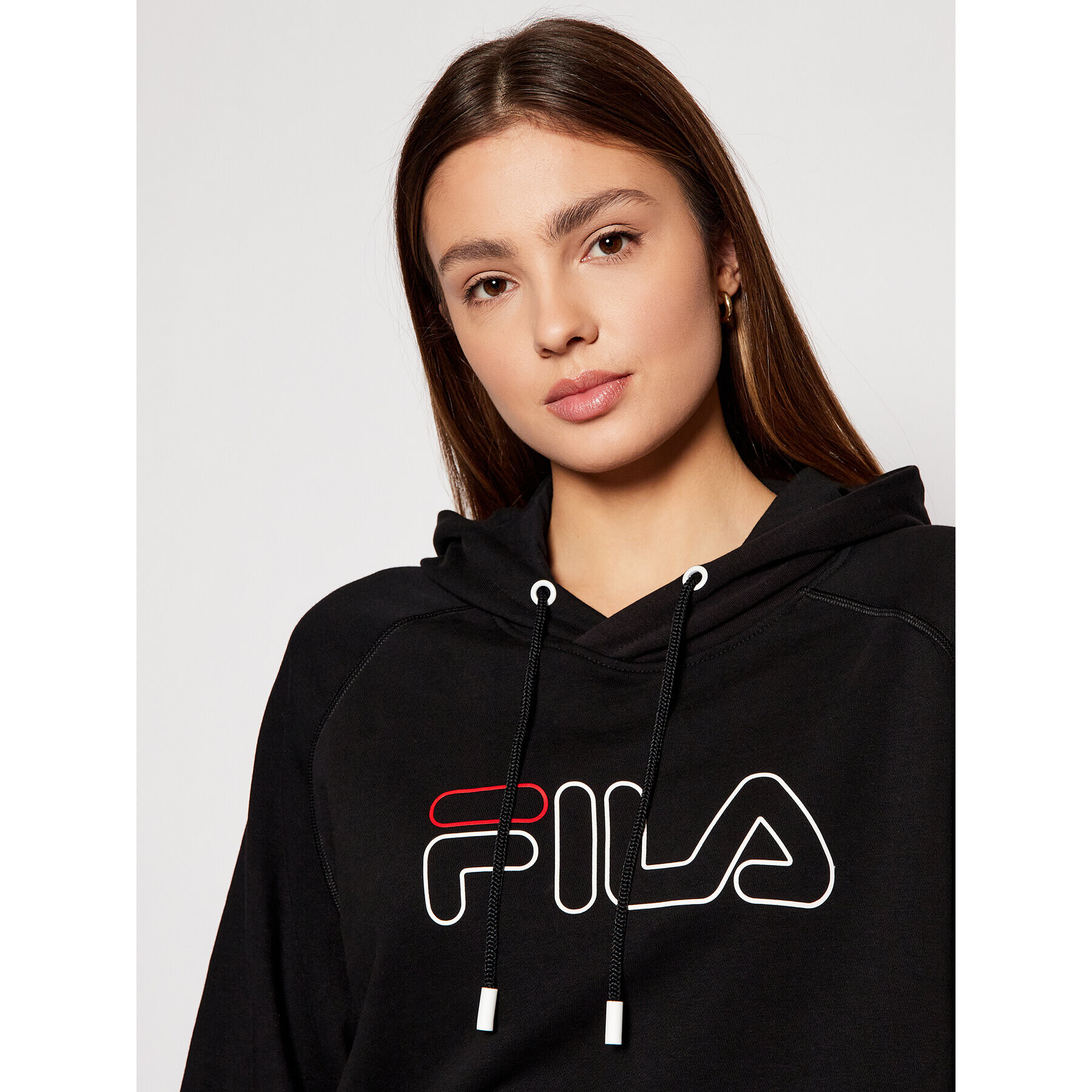 Fila Суитшърт Jana 683310 Черен Cropped Fit - Pepit.bg