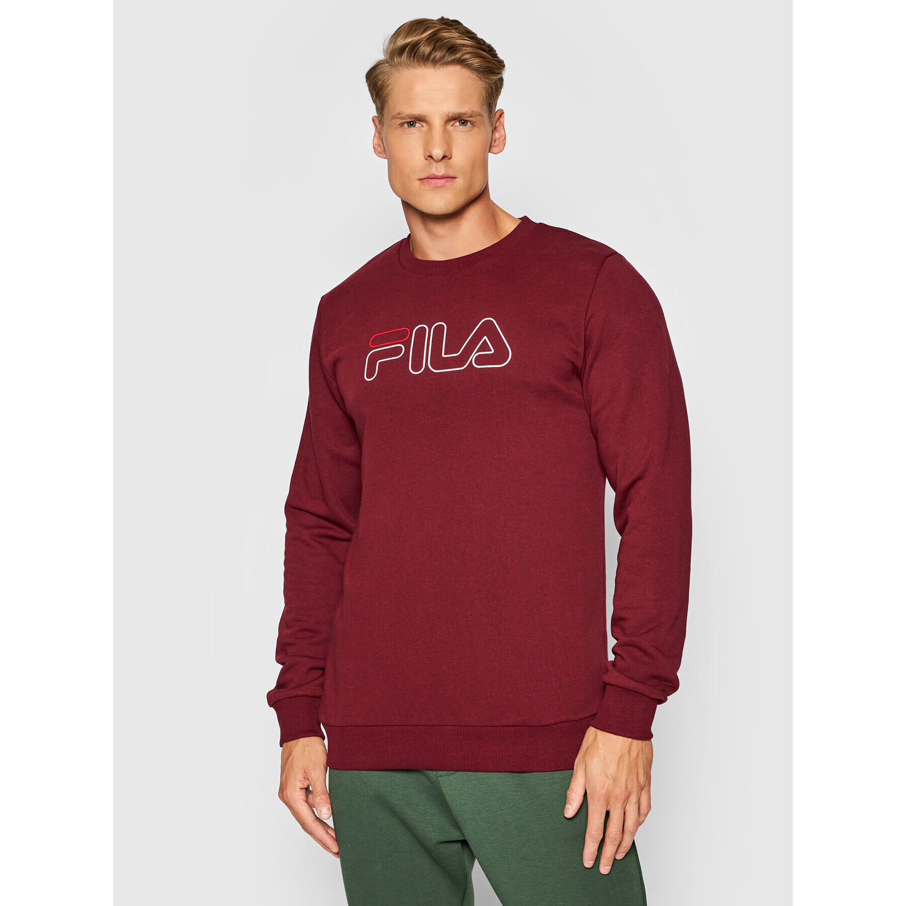 Fila Суитшърт Liam 687139 Бордо Regular Fit - Pepit.bg